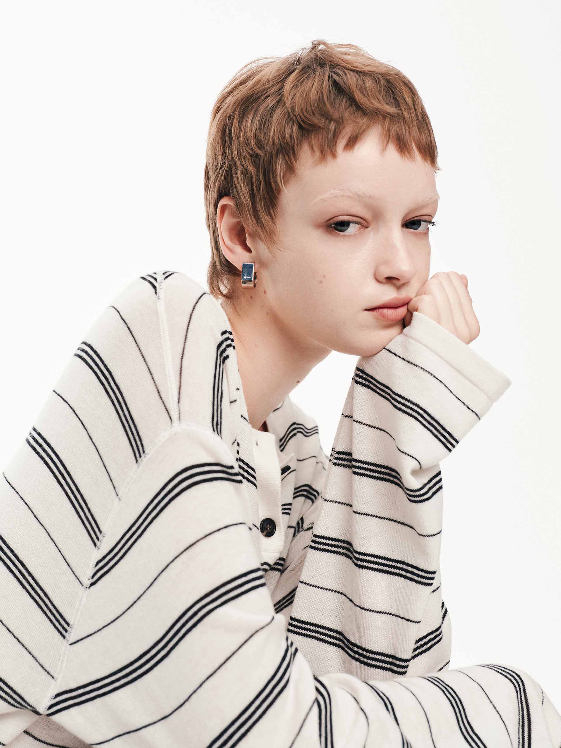 Striped Wool Knit Sweater - Image 8