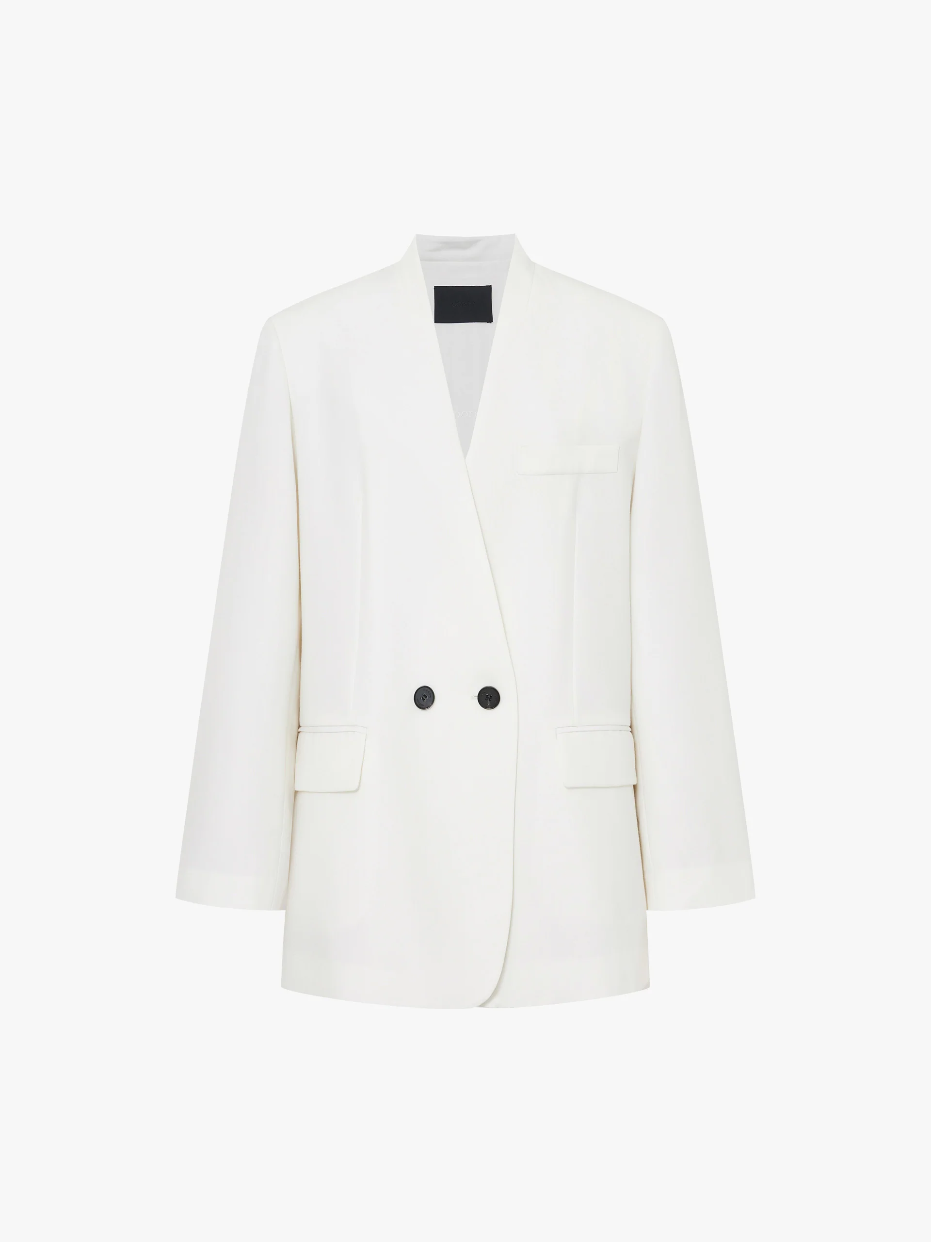 Structured Collarless Blazer - Image 5