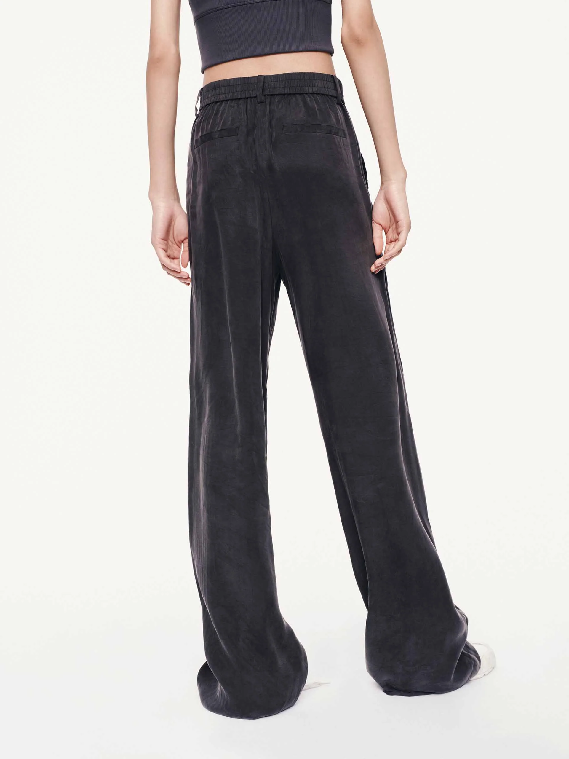 Suede Texture Straight Pants - Image 6