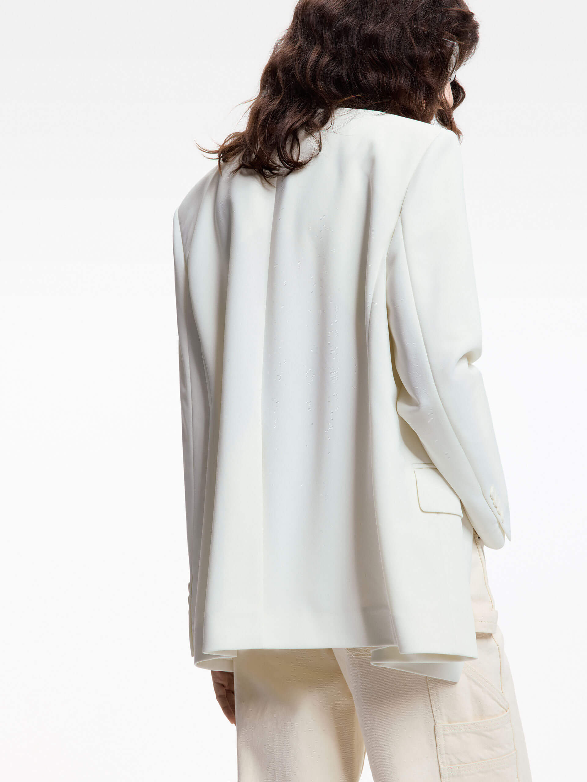 Tailored Blazer Without Lapel - Image 3