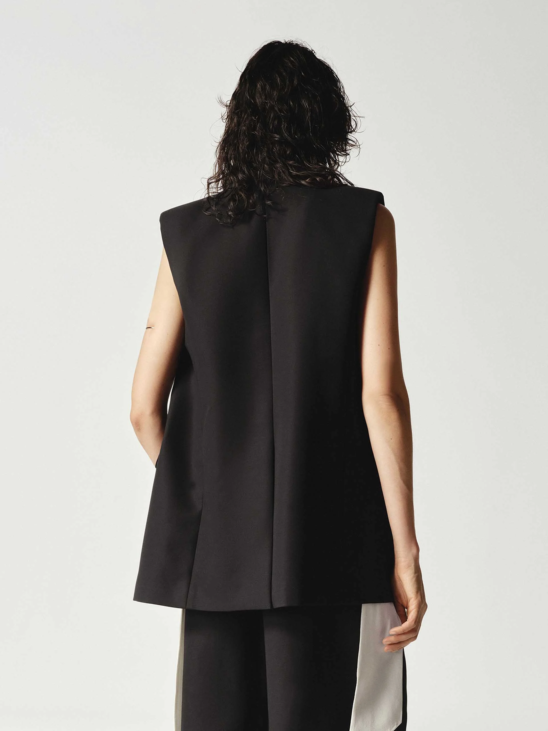 Tailored Cotton Waistcoat - Image 6