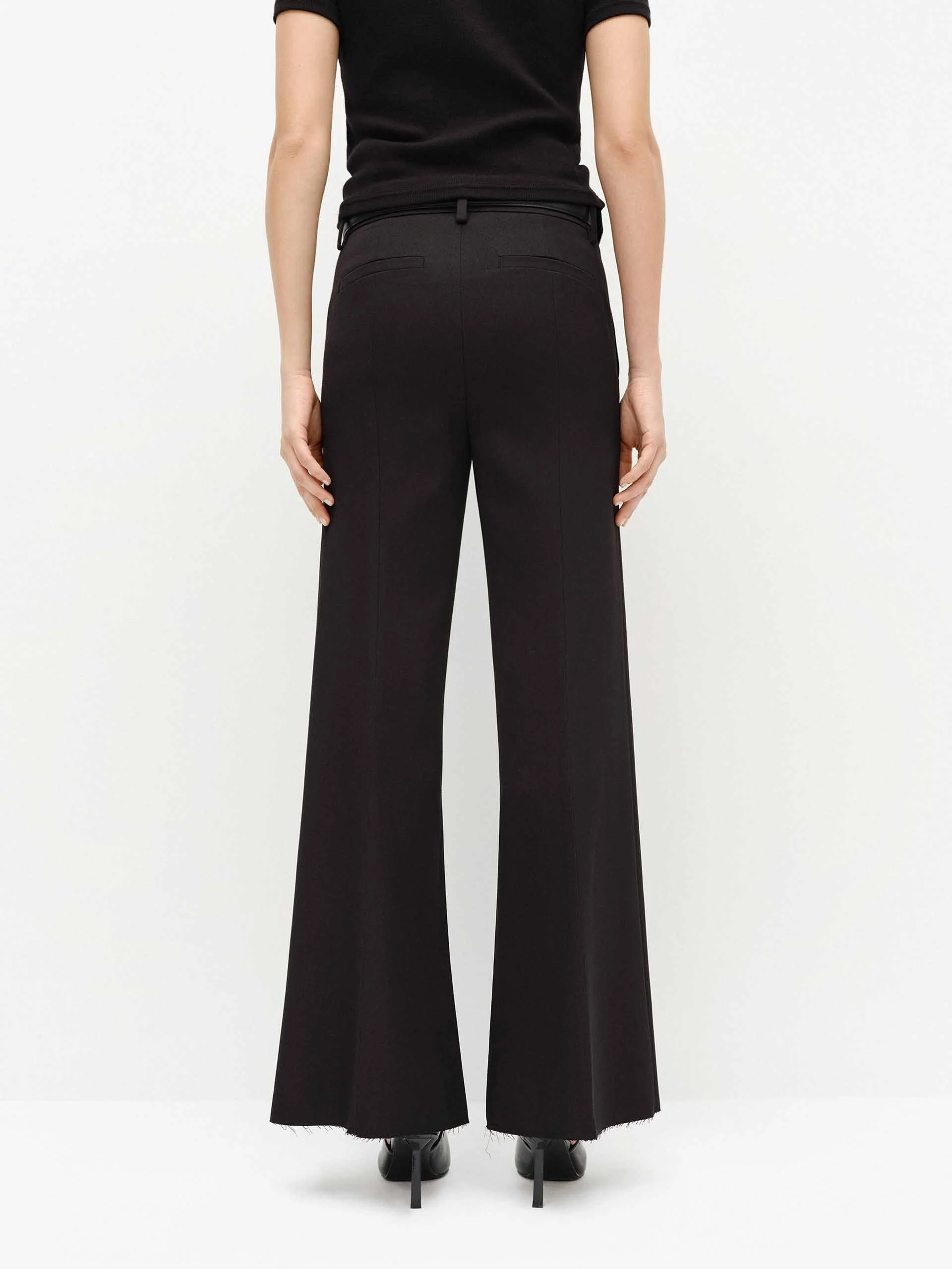 Tailored Raw Hem Pants - Image 11