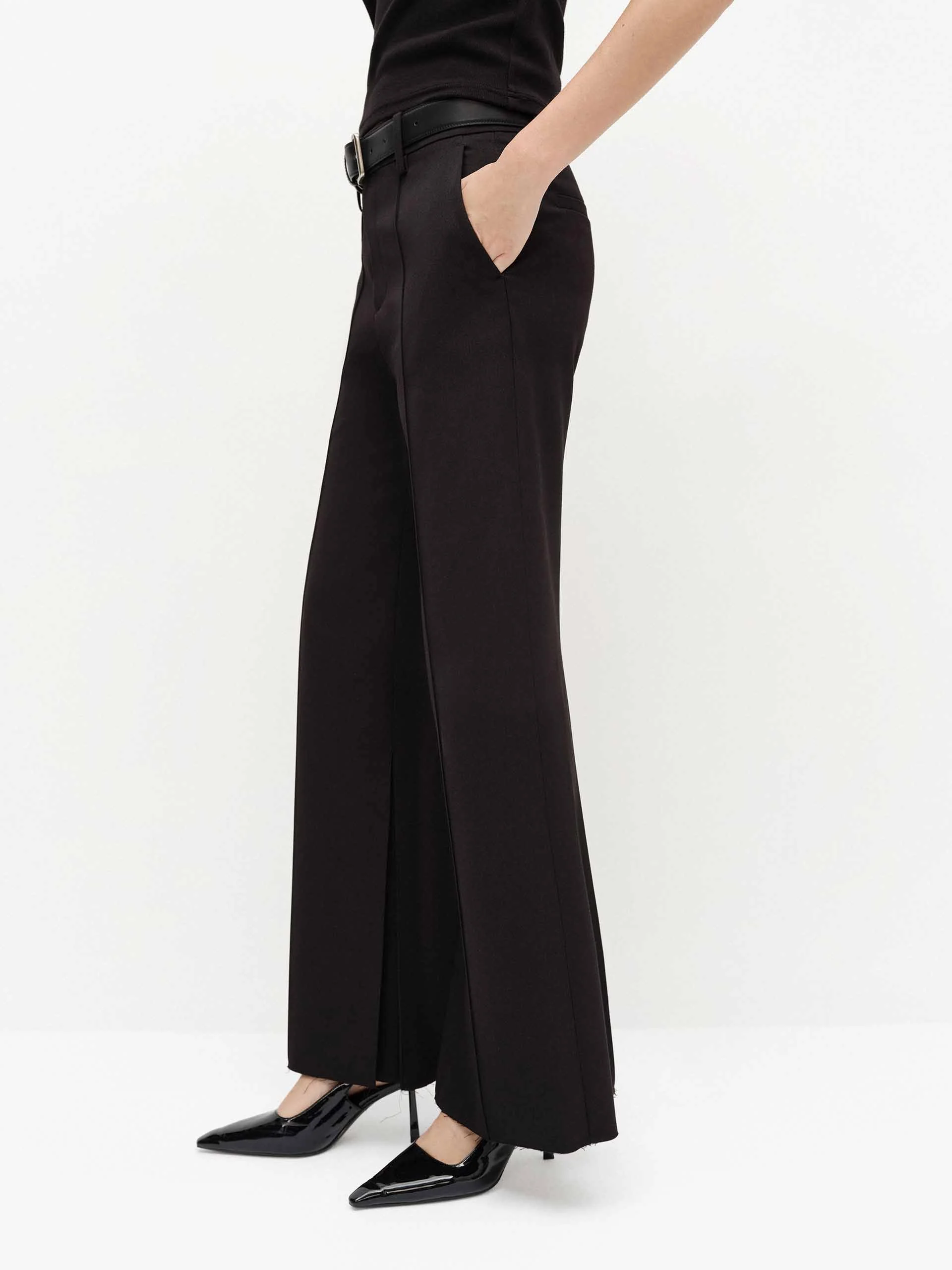 Tailored Raw Hem Pants - Image 12