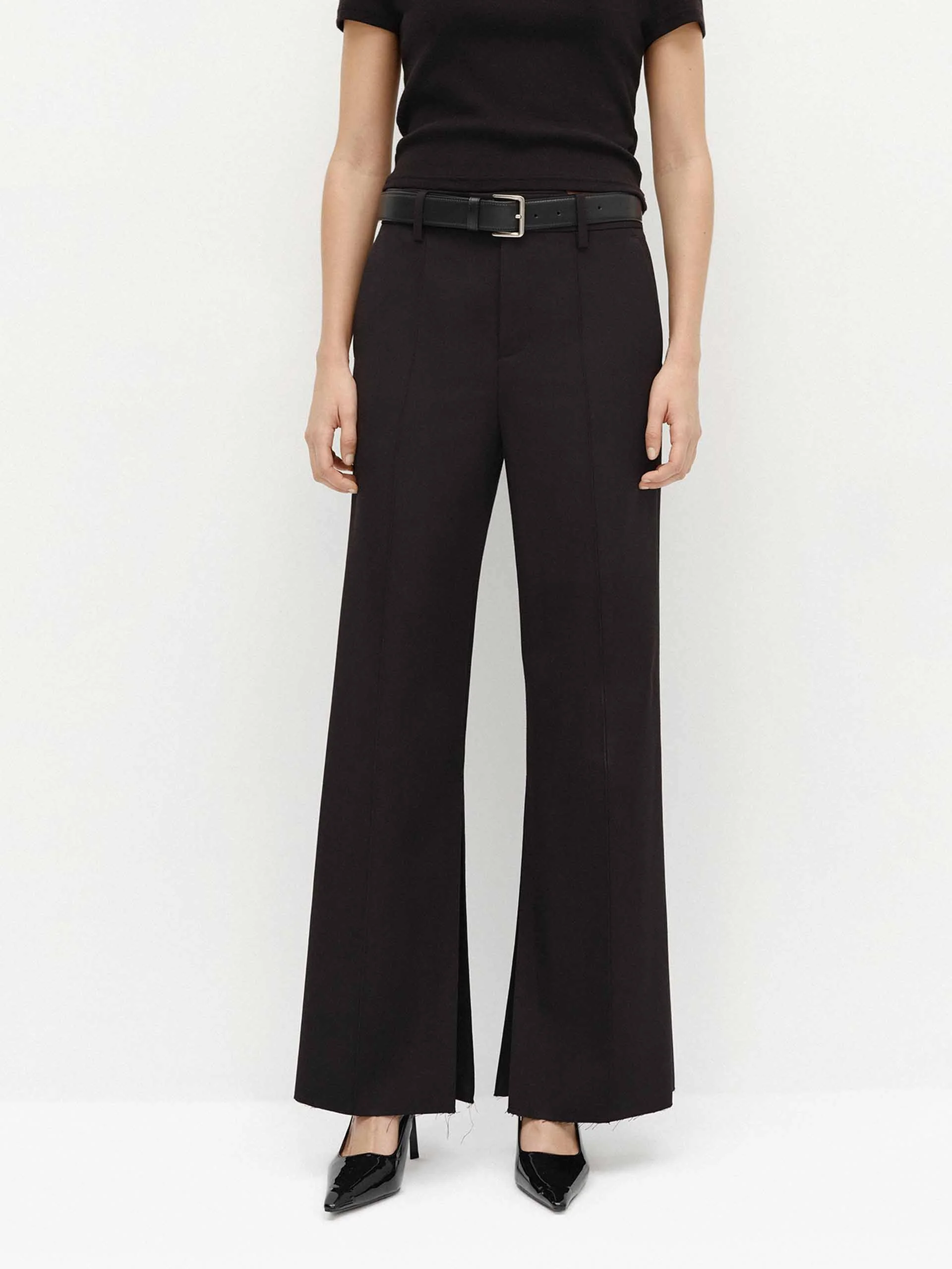 Tailored Raw Hem Pants - Image 15