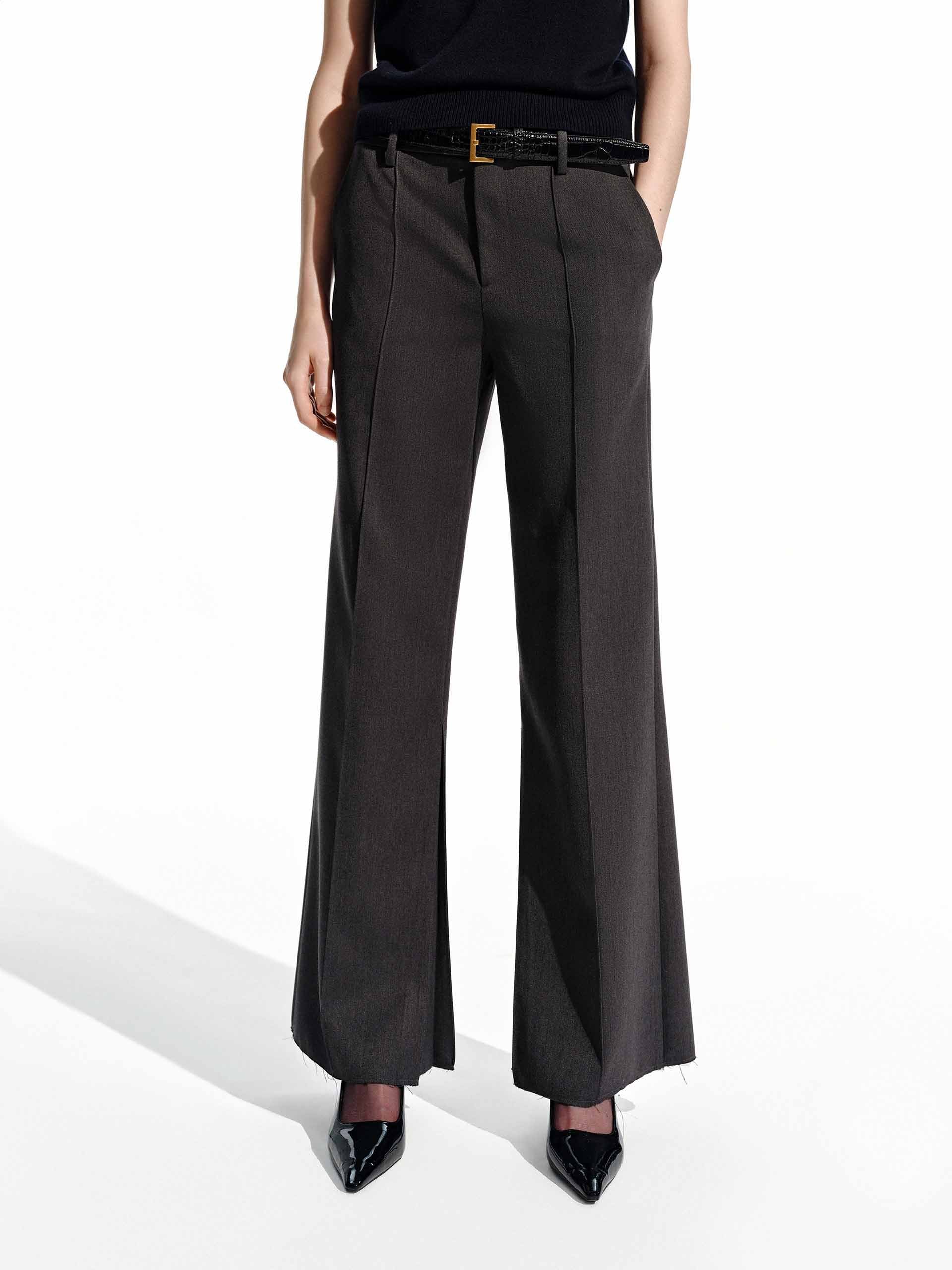 Tailored Raw Hem Pants - Image 7