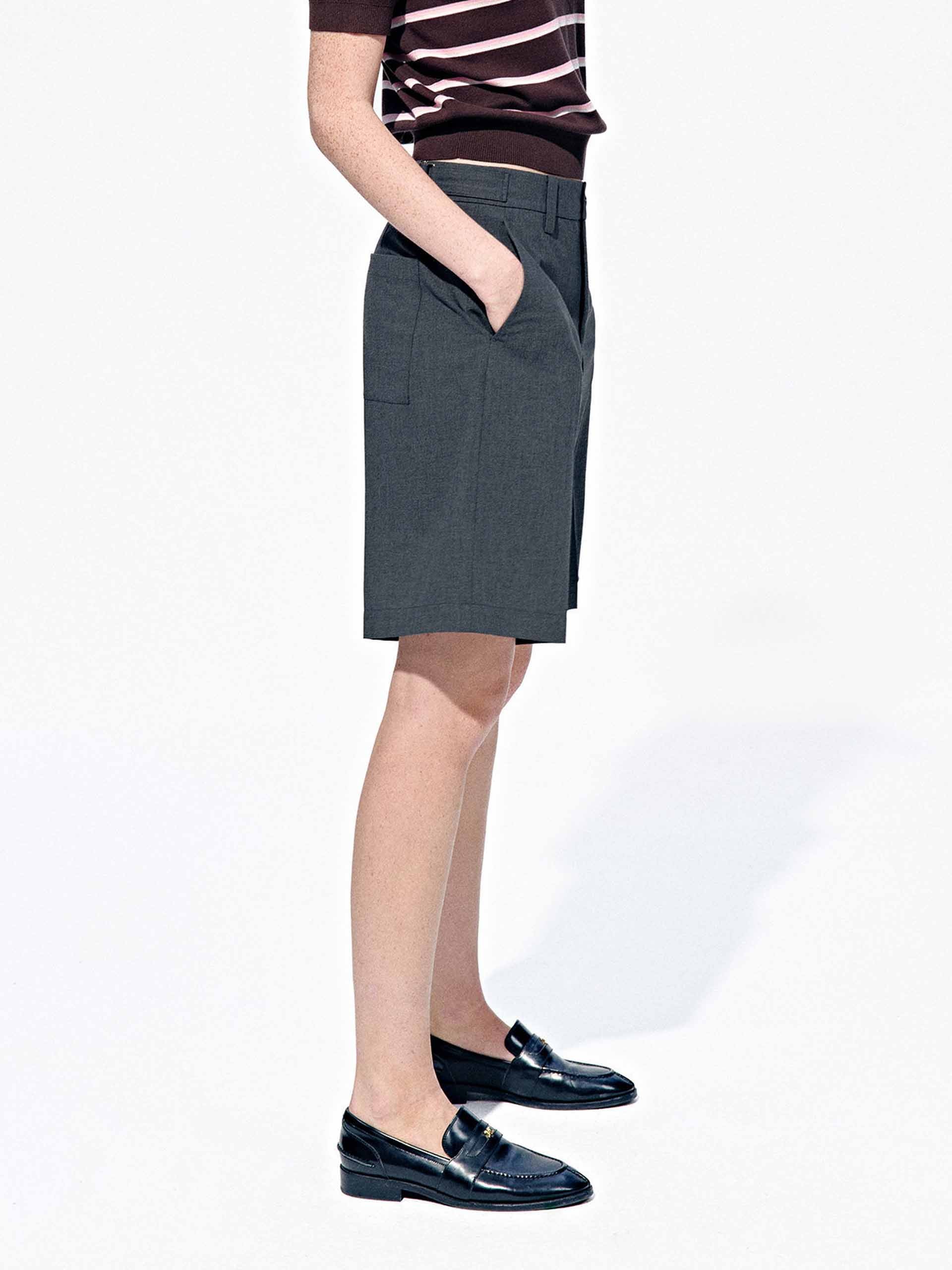 Tailored Straight Bermuda Shorts - Image 6