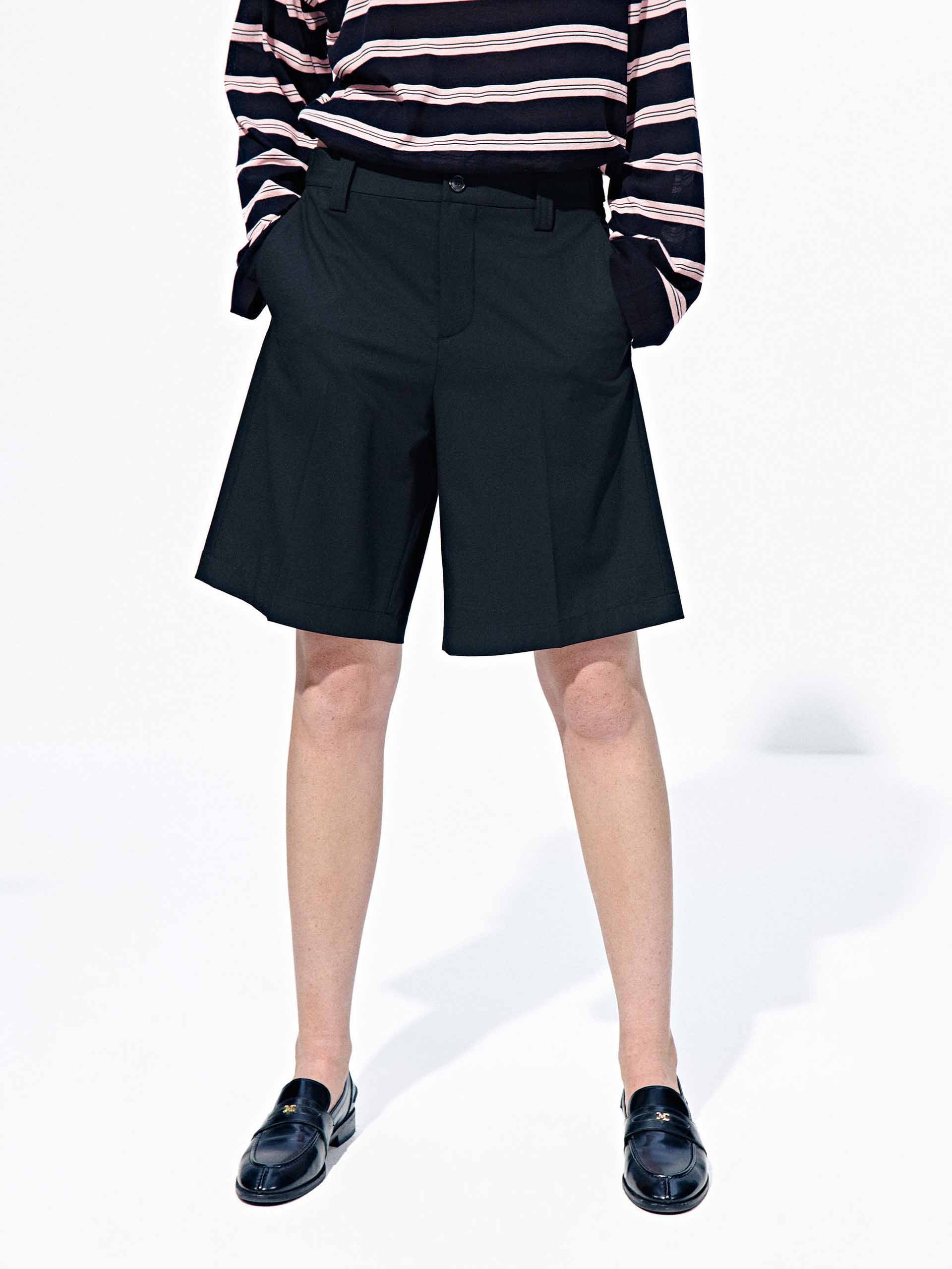 Tailored Straight Bermuda Shorts - Image 8