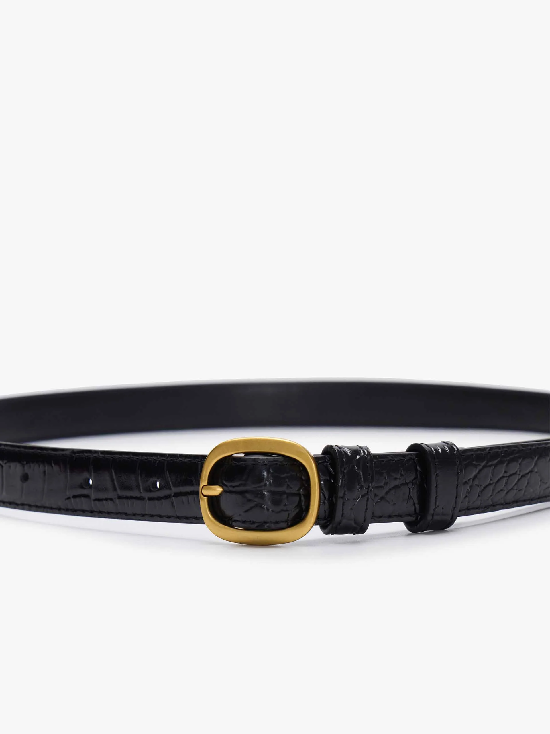 Textured Cowhide Leather Belt - Image 13