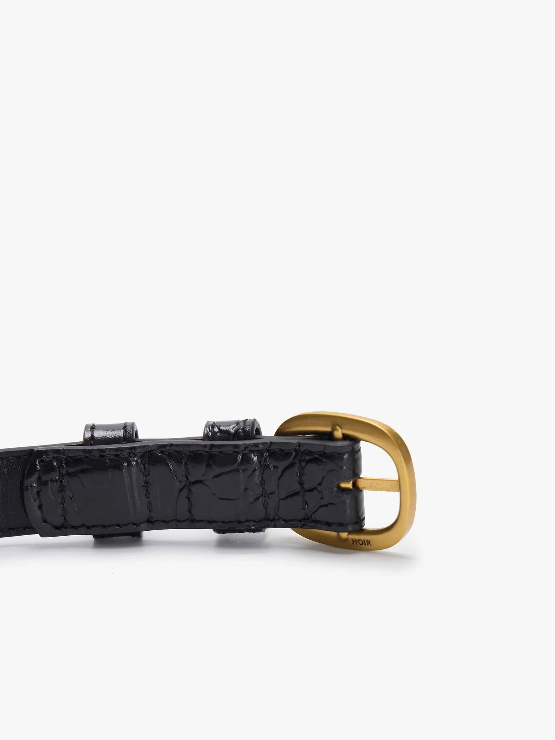 Textured Cowhide Leather Belt - Image 14