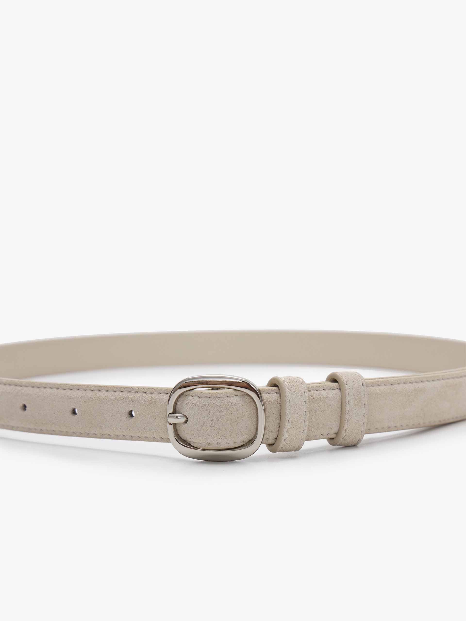 Textured Cowhide Leather Belt - Image 2