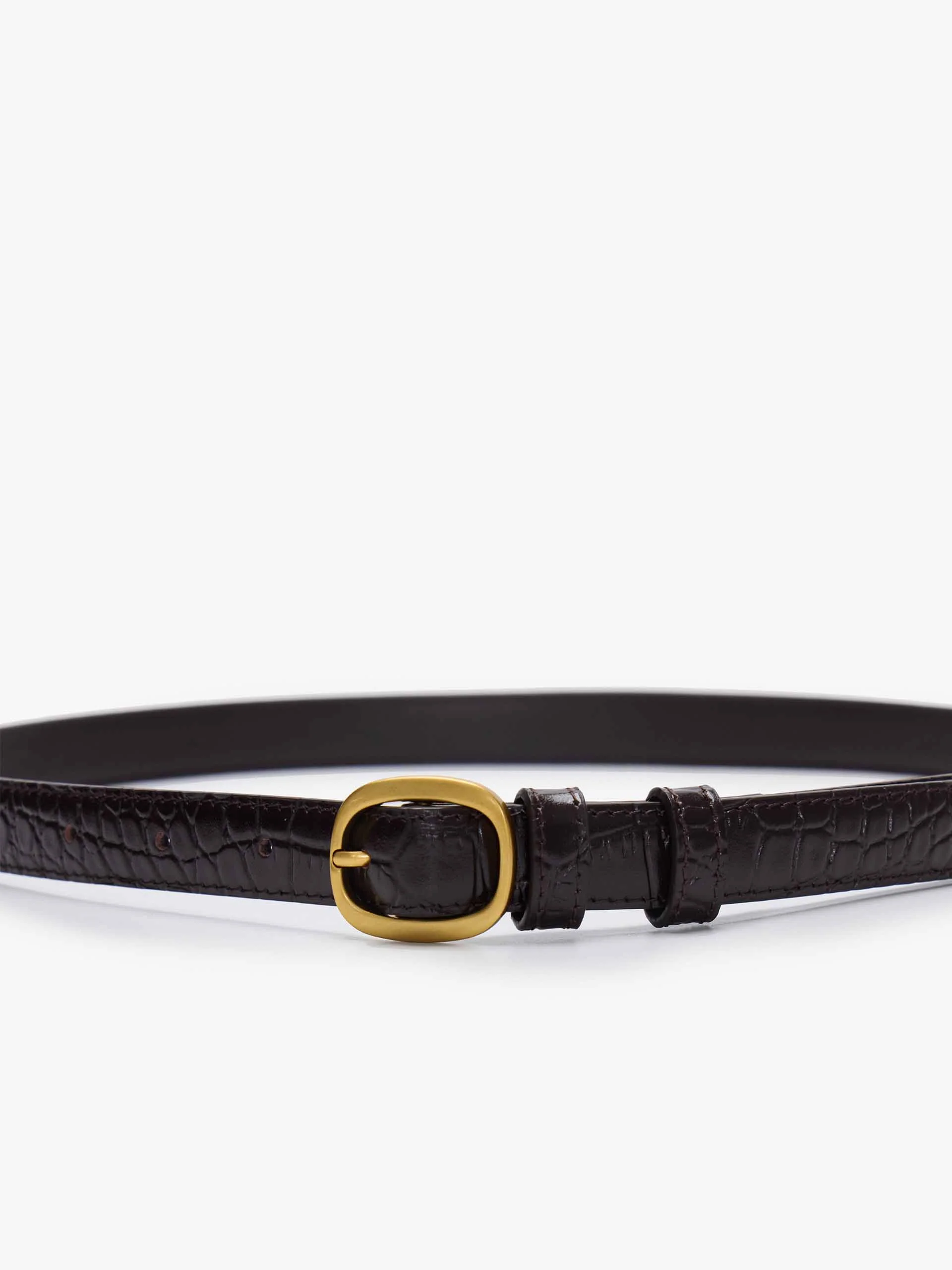 Textured Cowhide Leather Belt - Image 8