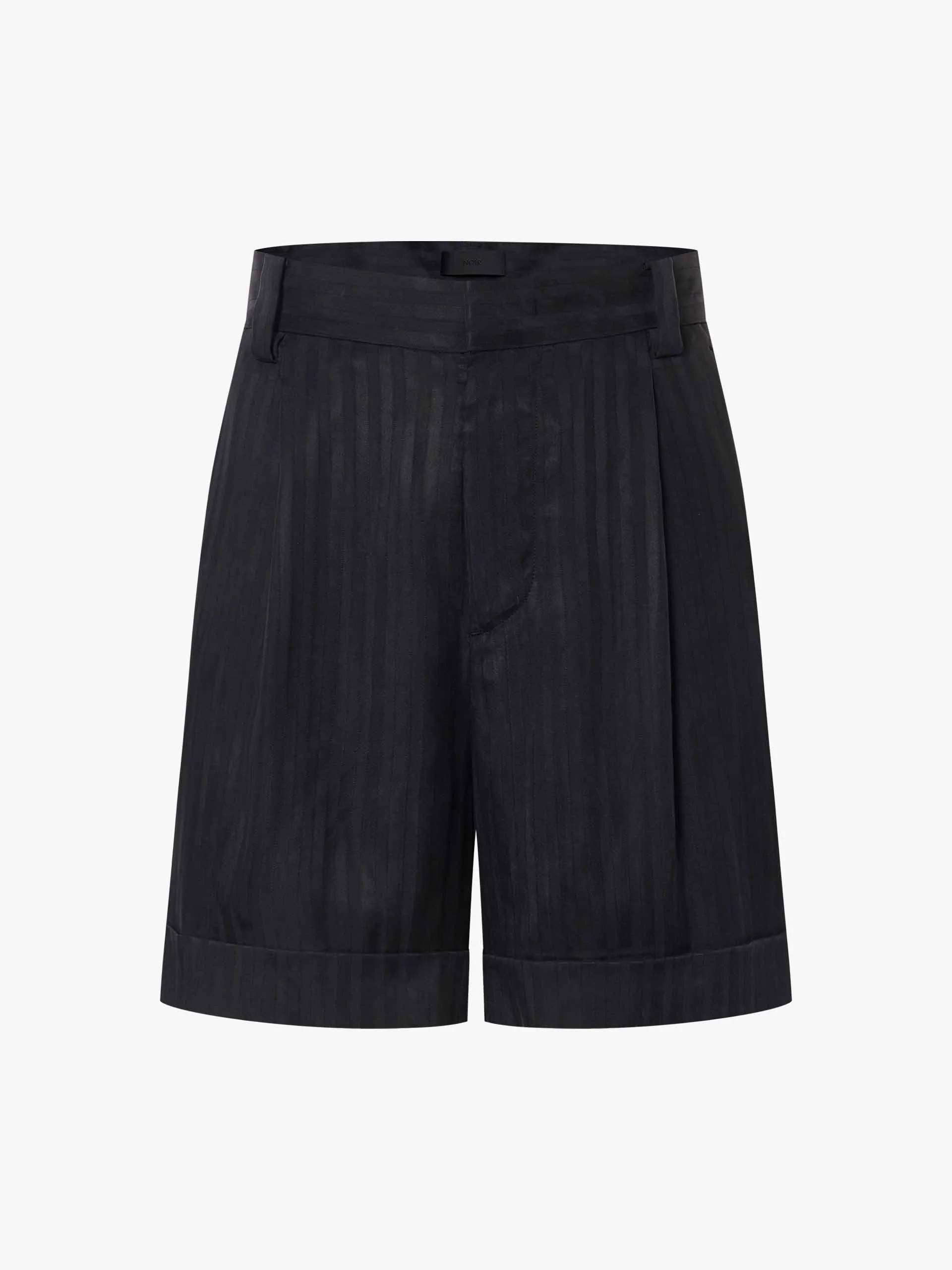 Textured Finish Cupro Shorts - Image 5
