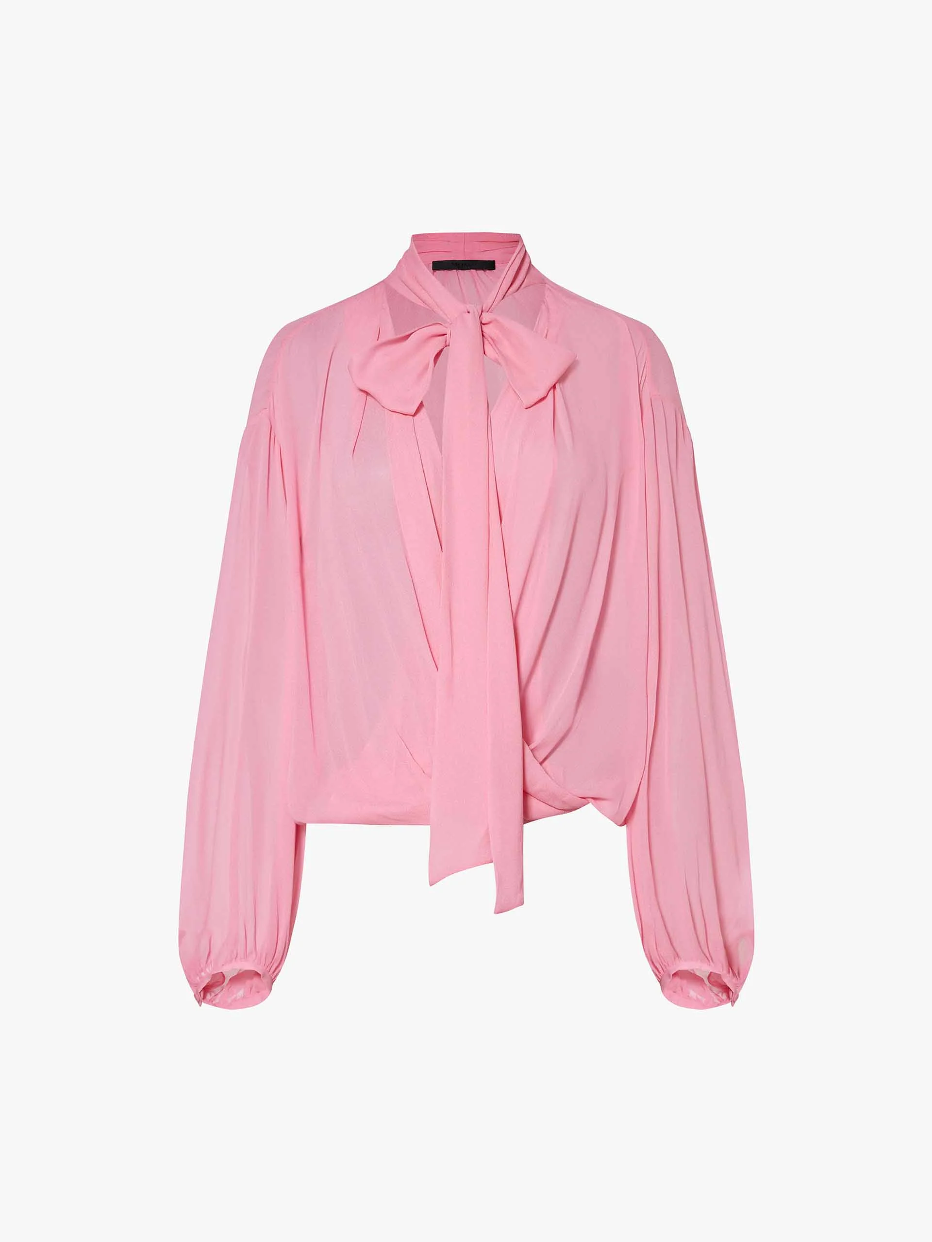 Tie Detail Chiffon Blouse - Image 5