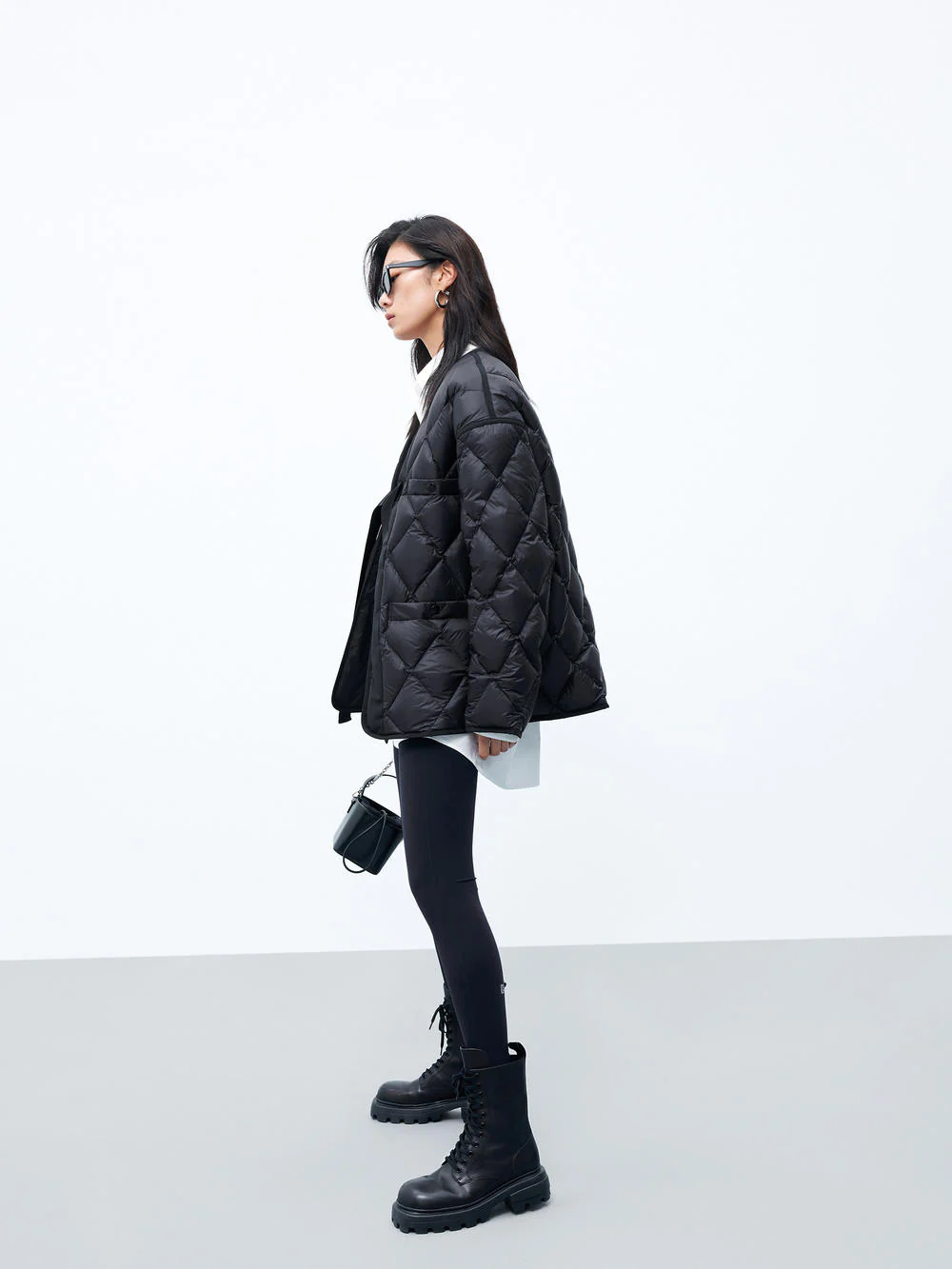 Tie Detail Down Jacket - Image 8