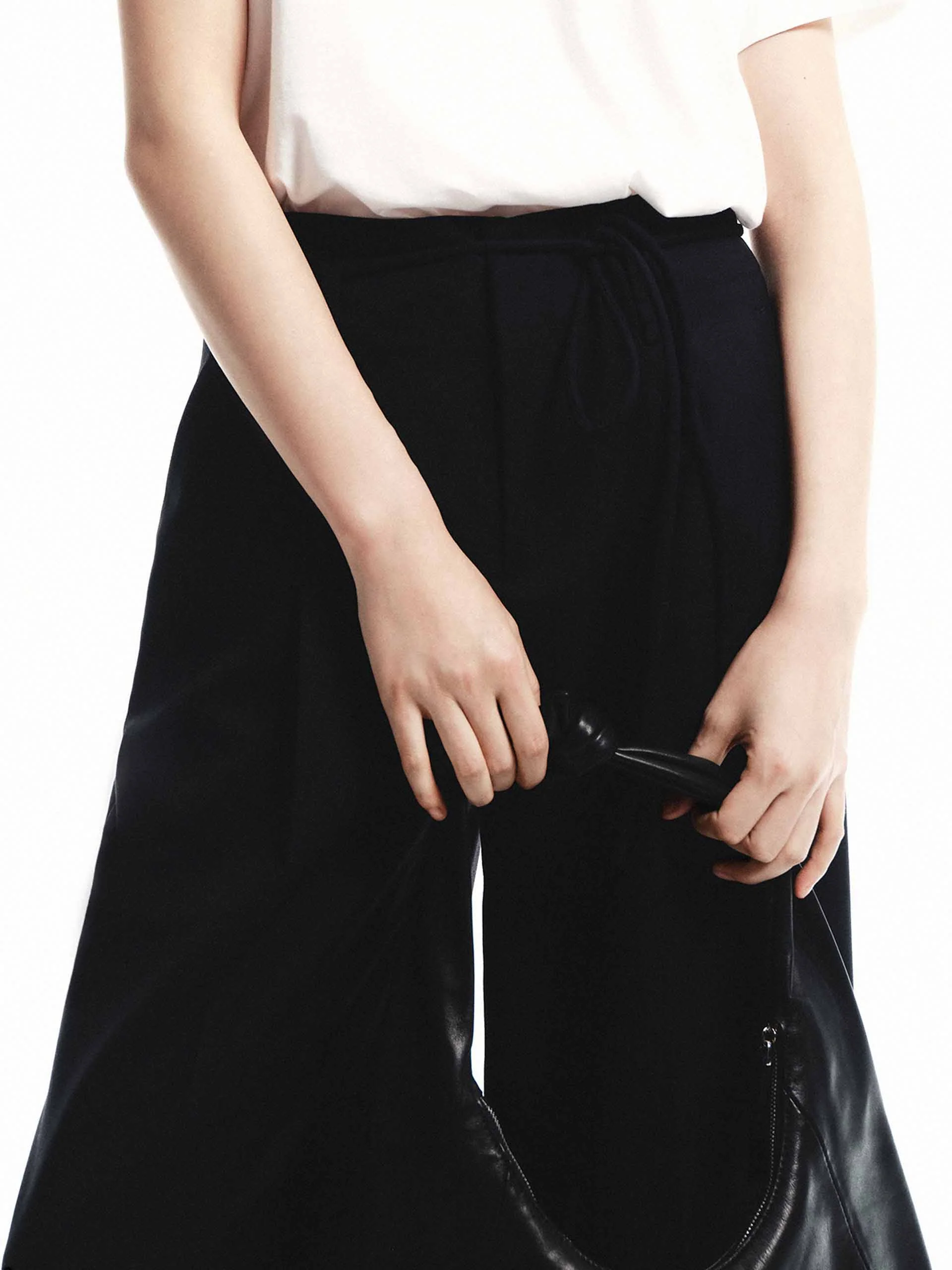 Tie Detail Wide Leg Pants - Image 6