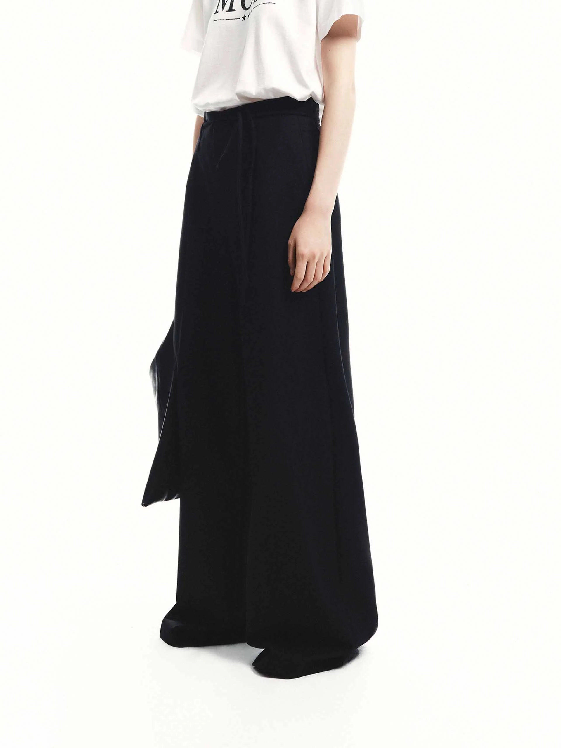 Tie Detail Wide Leg Pants - Image 7