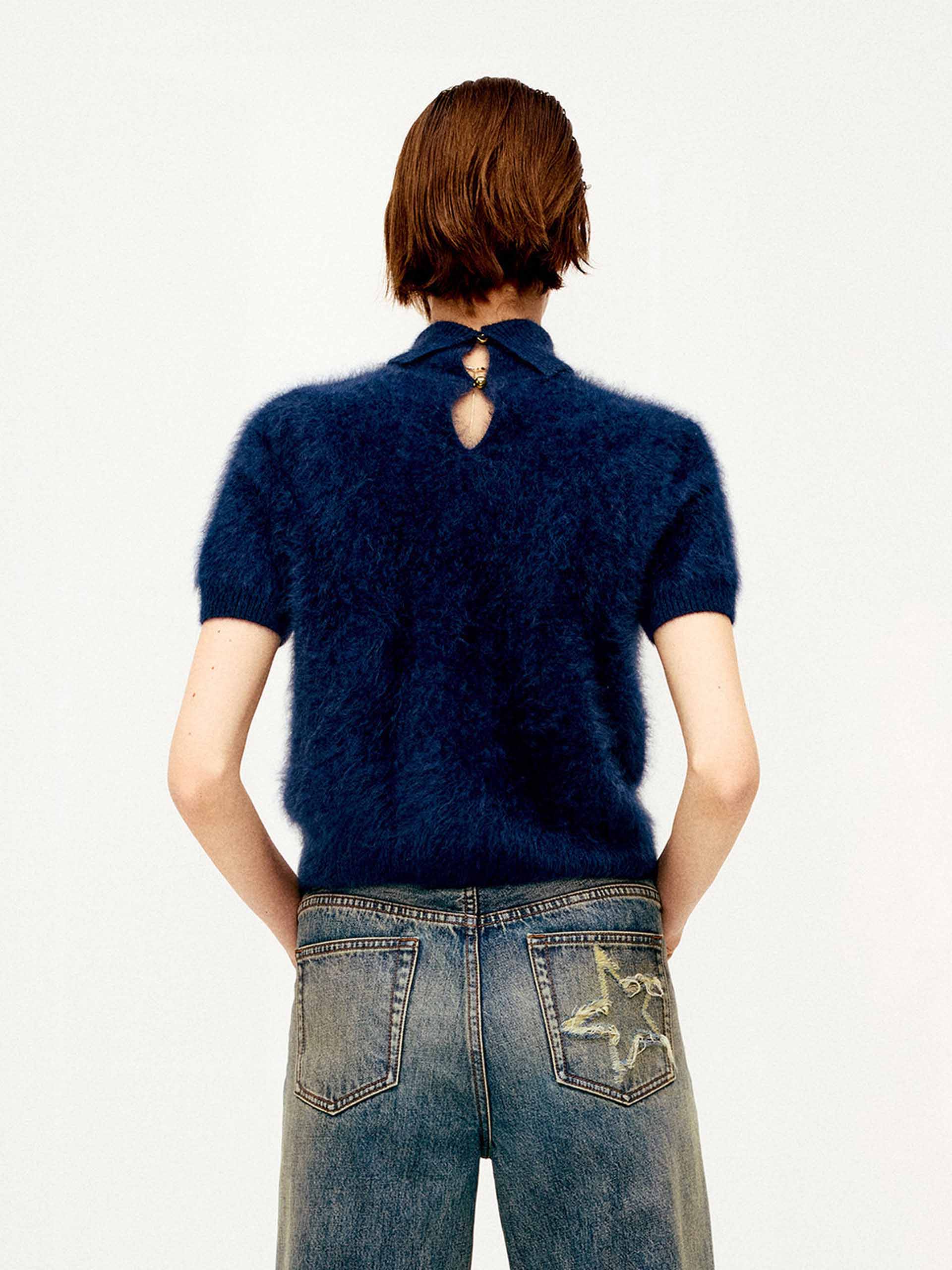 Turtleneck Cashmere Knitted Top - Image 6