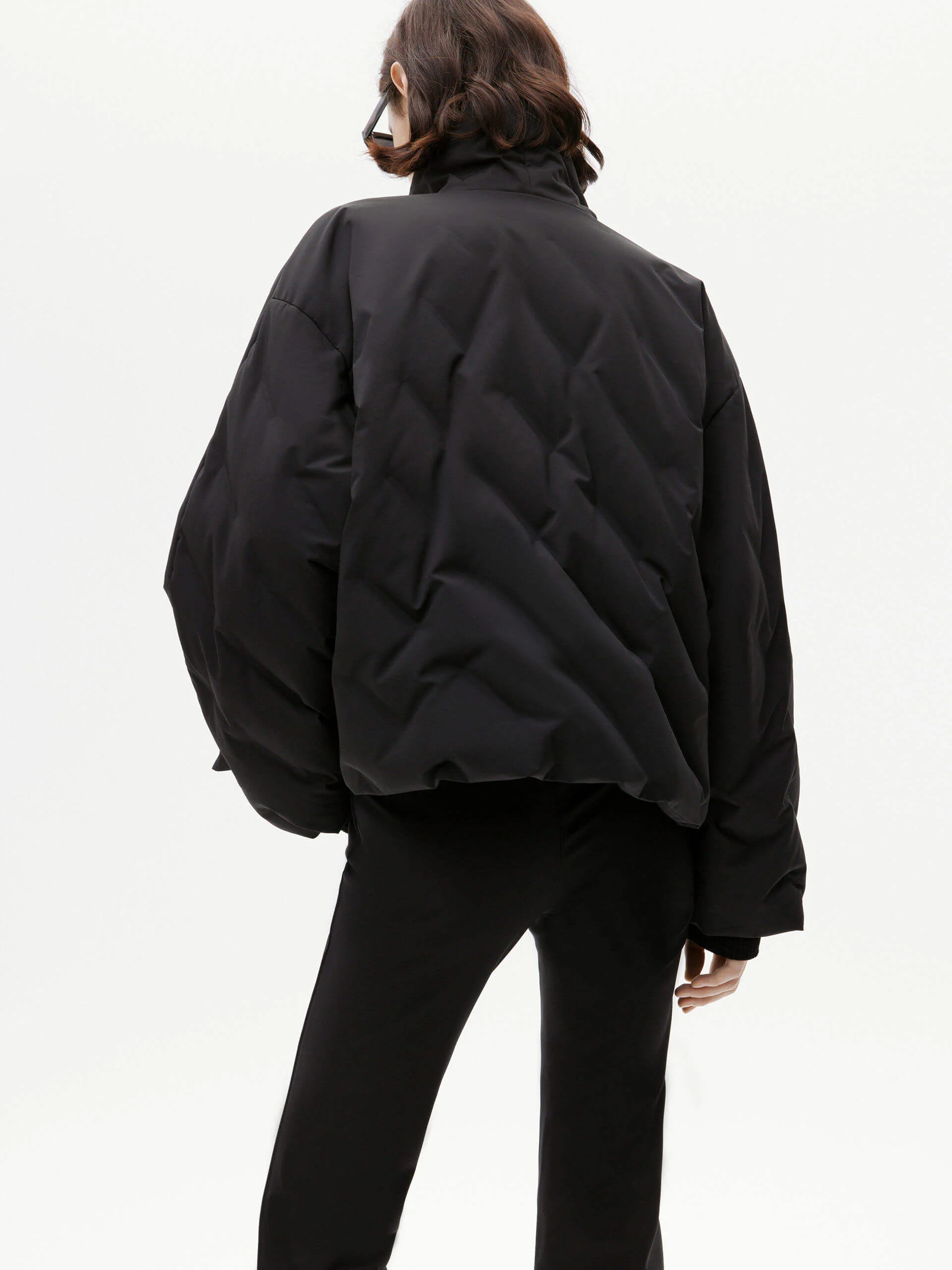 Turtleneck Quilted Down Jacket - Image 10