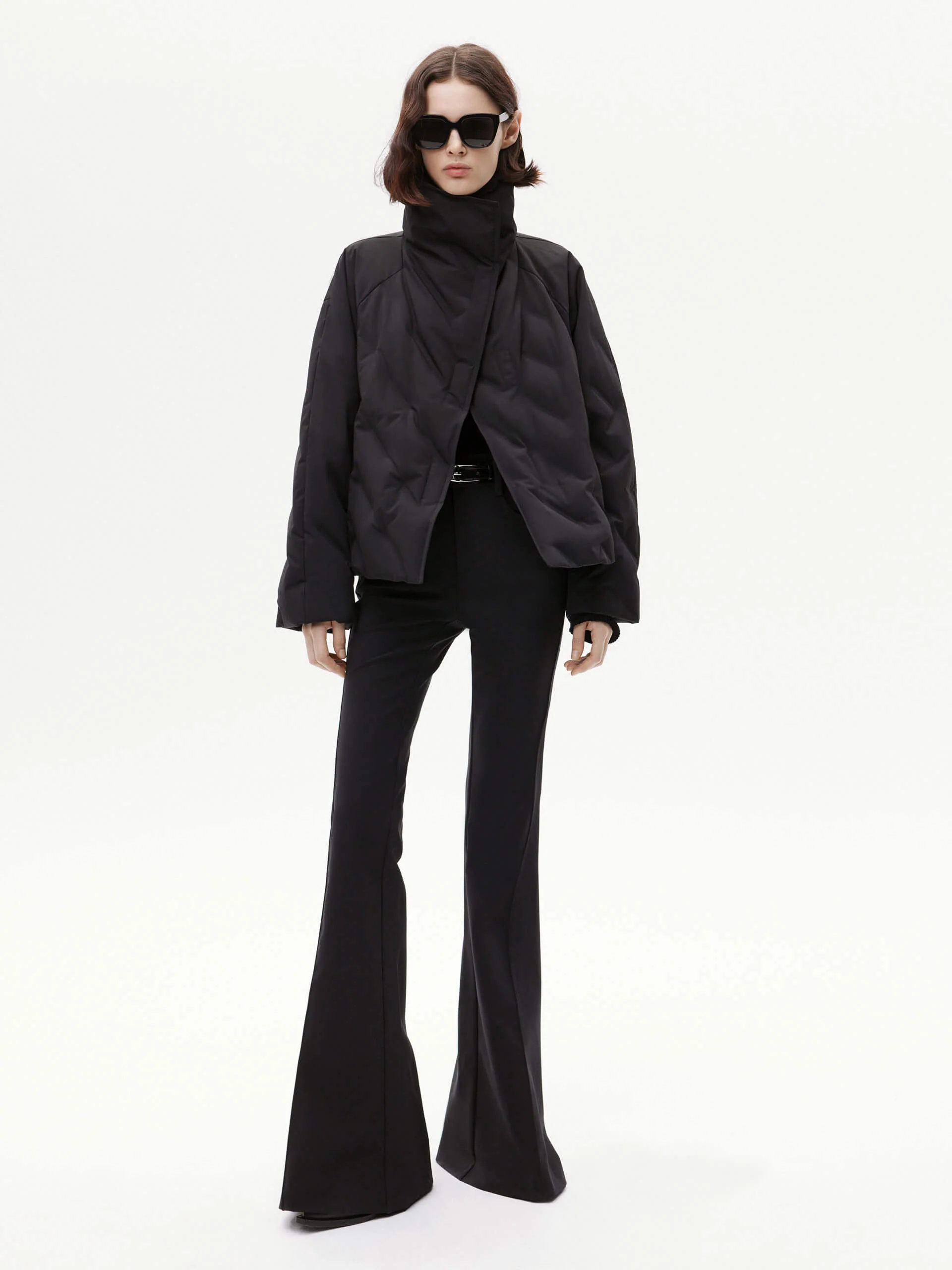 Turtleneck Quilted Down Jacket - Image 11
