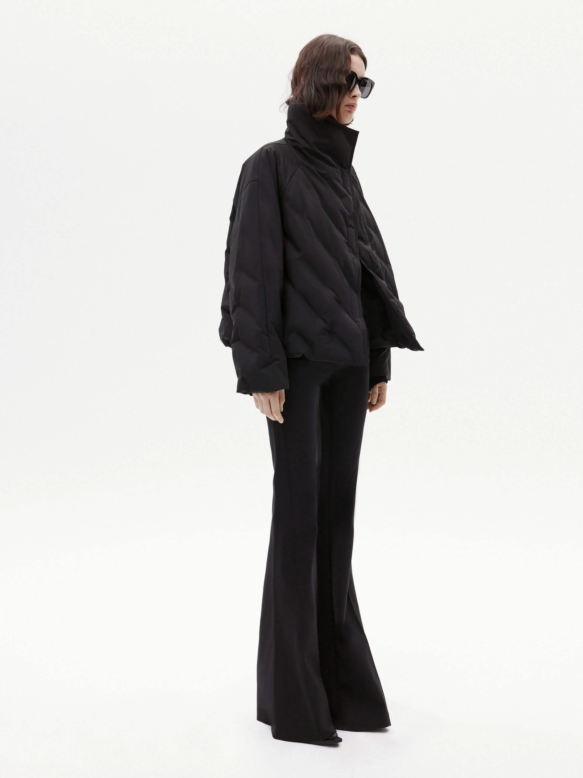 Turtleneck Quilted Down Jacket - Image 12
