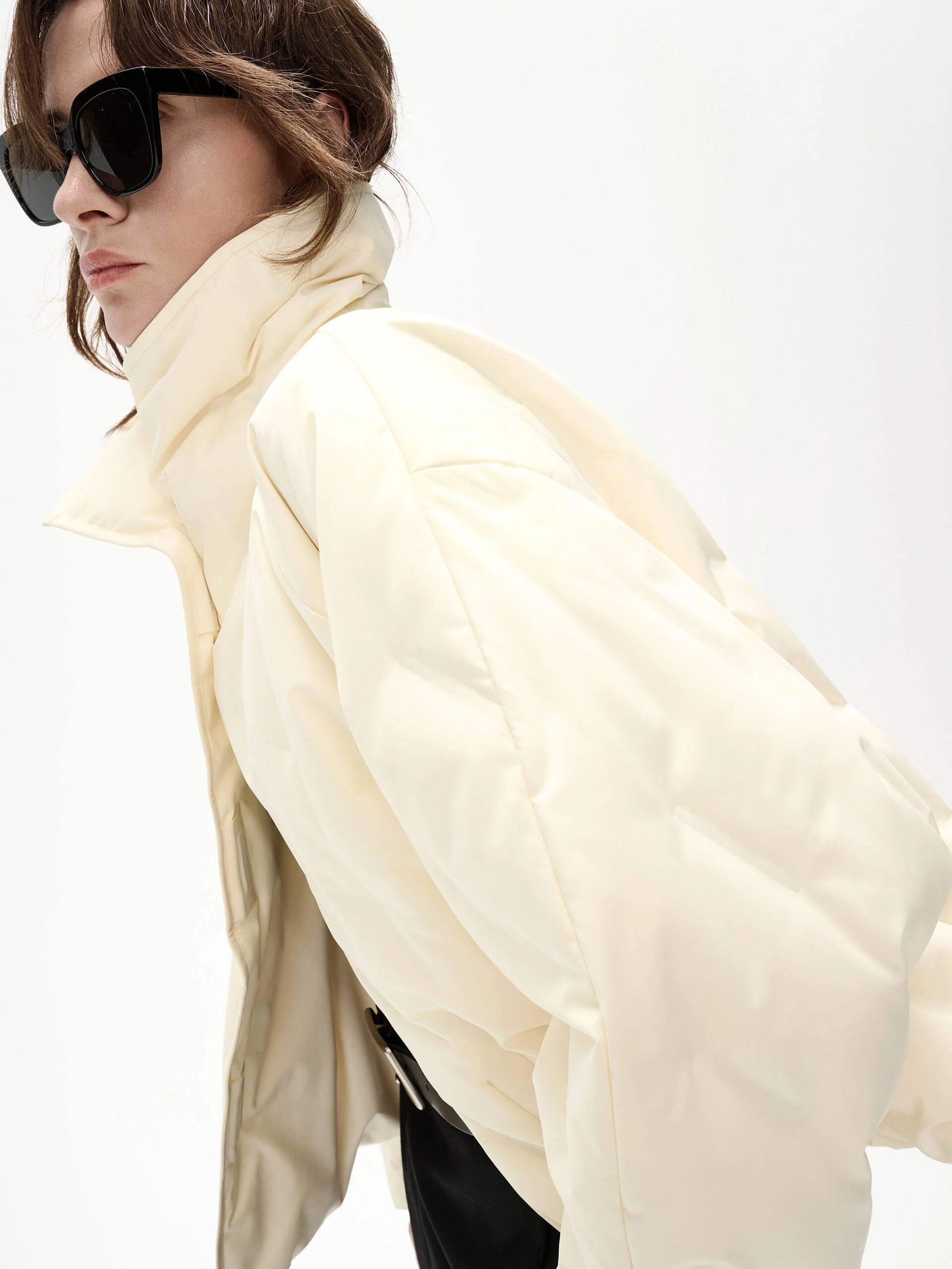 Turtleneck Quilted Down Jacket - Image 3