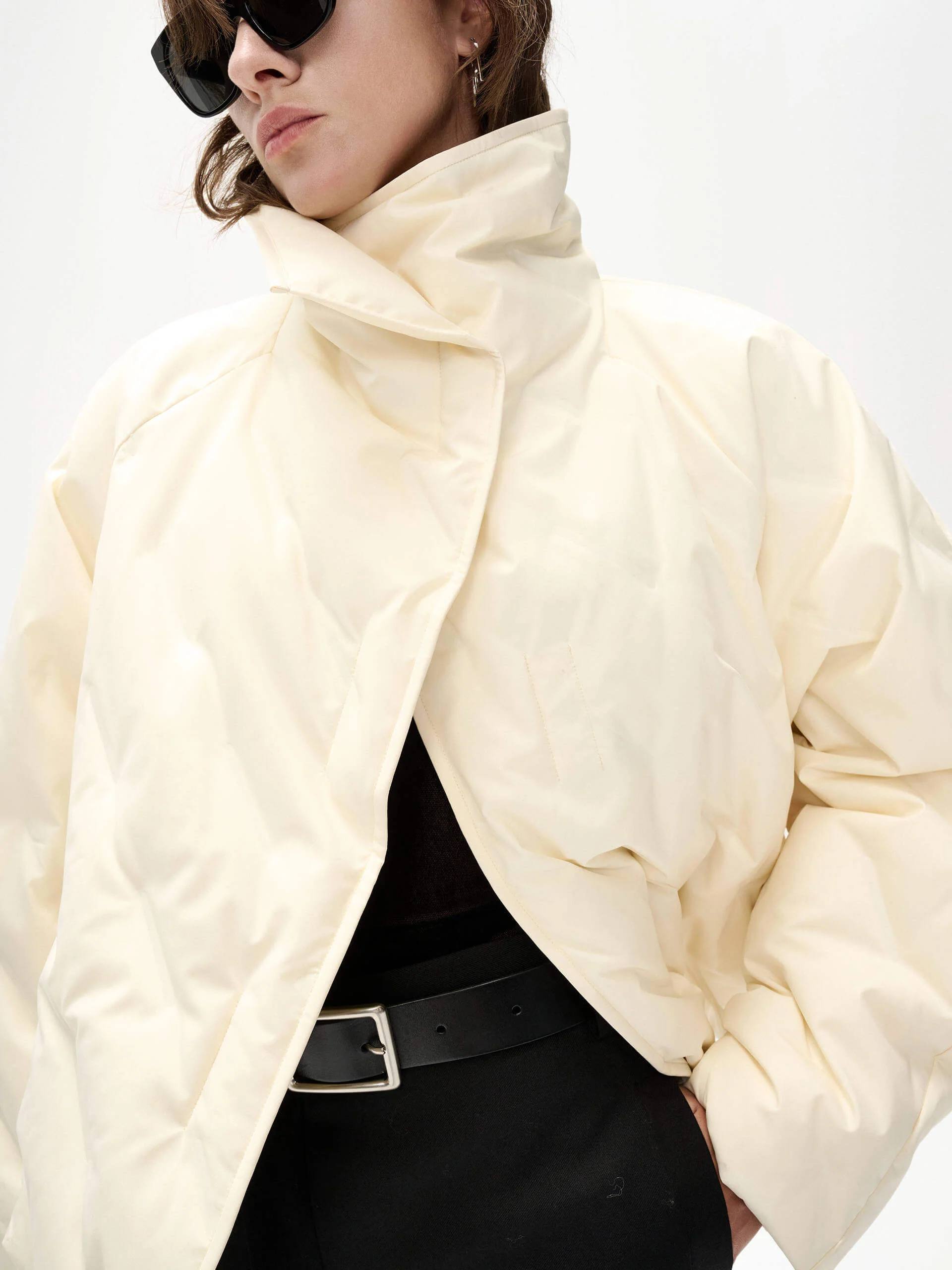 Turtleneck Quilted Down Jacket - Image 5