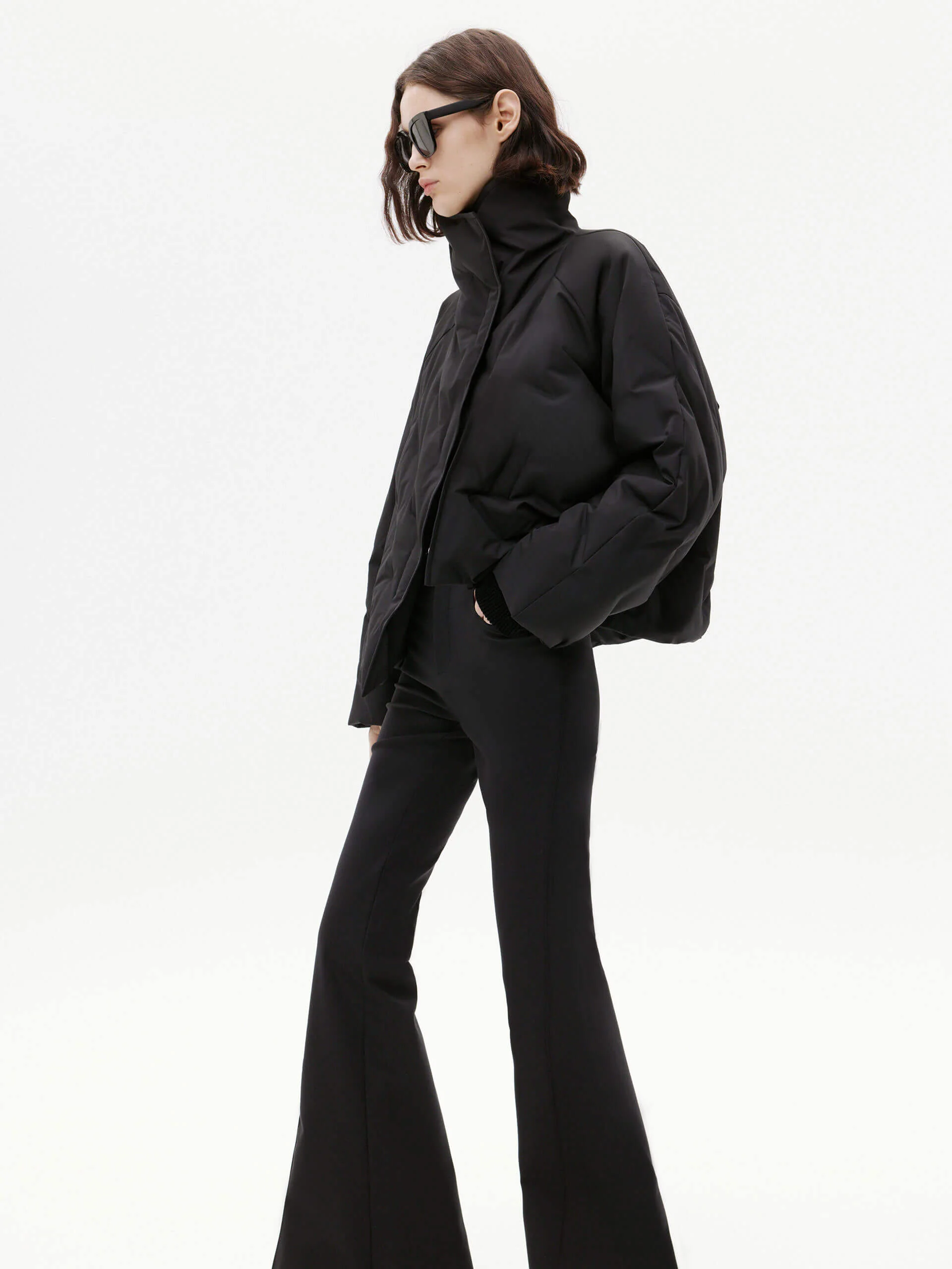 Turtleneck Quilted Down Jacket - Image 9