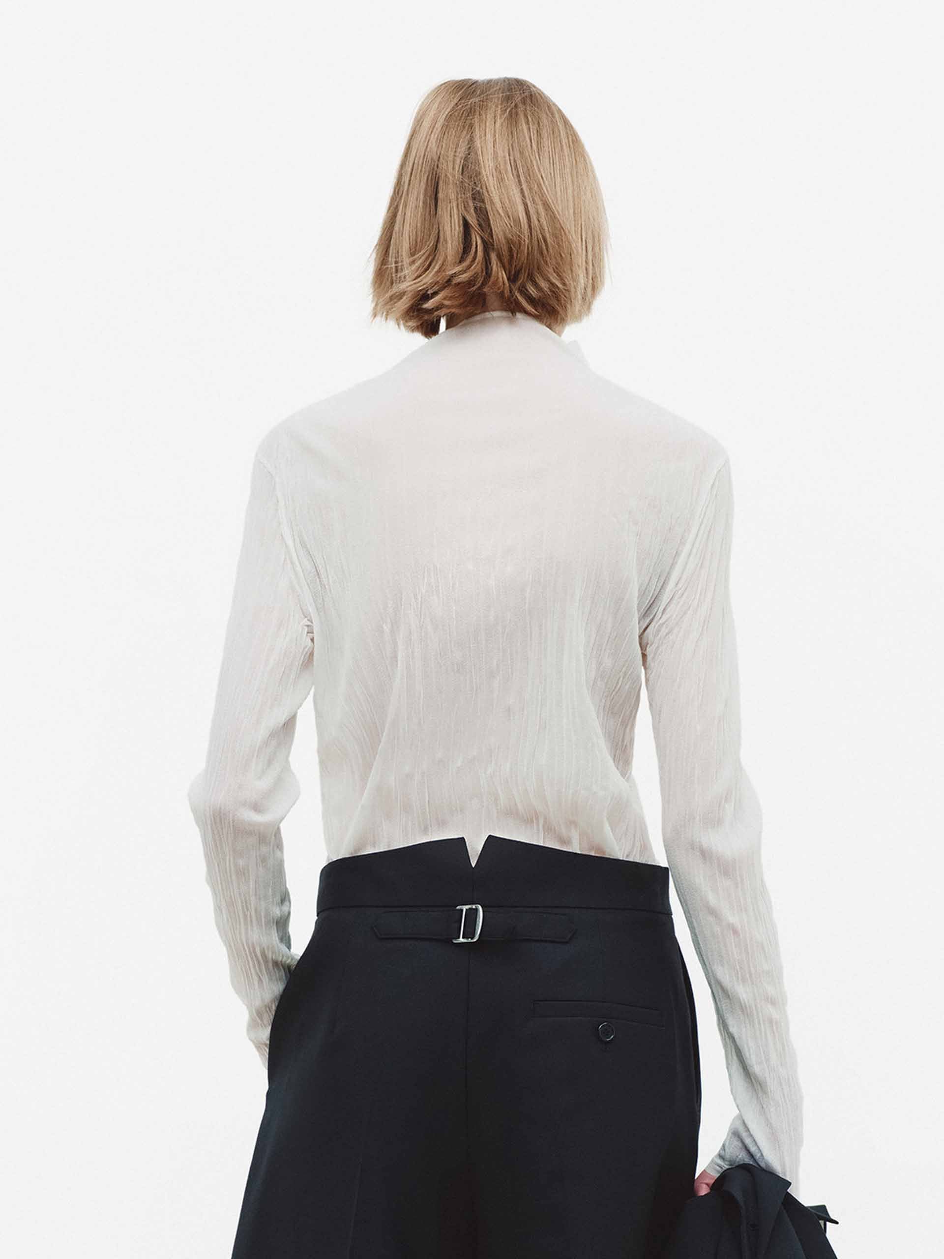 Turtleneck Textured Logo Top - Image 13