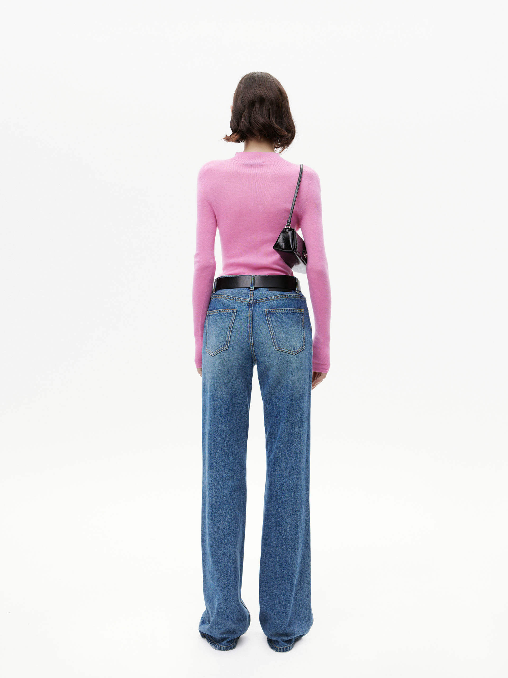 Stand Collar Wool Knitted Top - Image 8