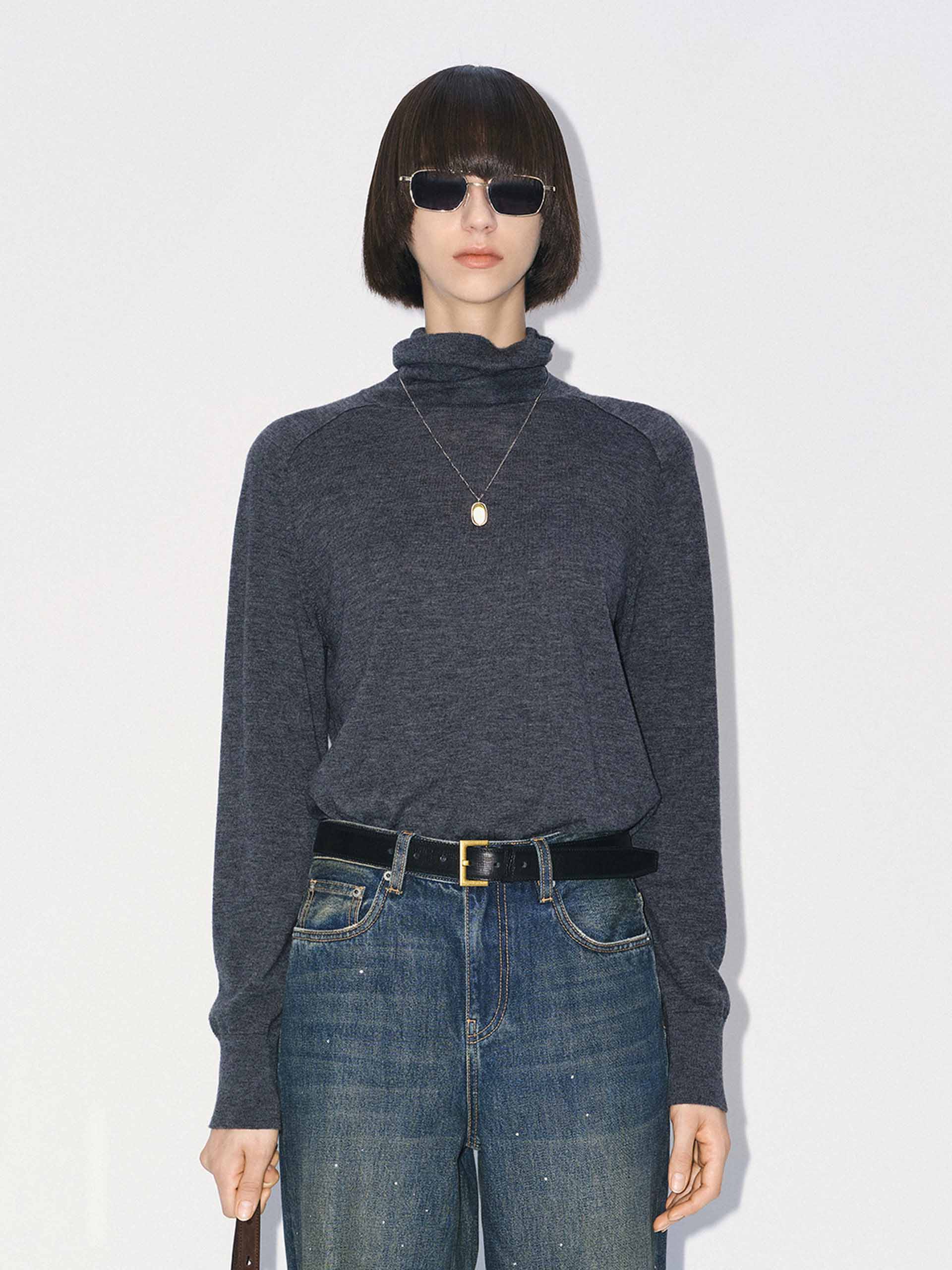 Turtleneck Wool Sweater - Image 11