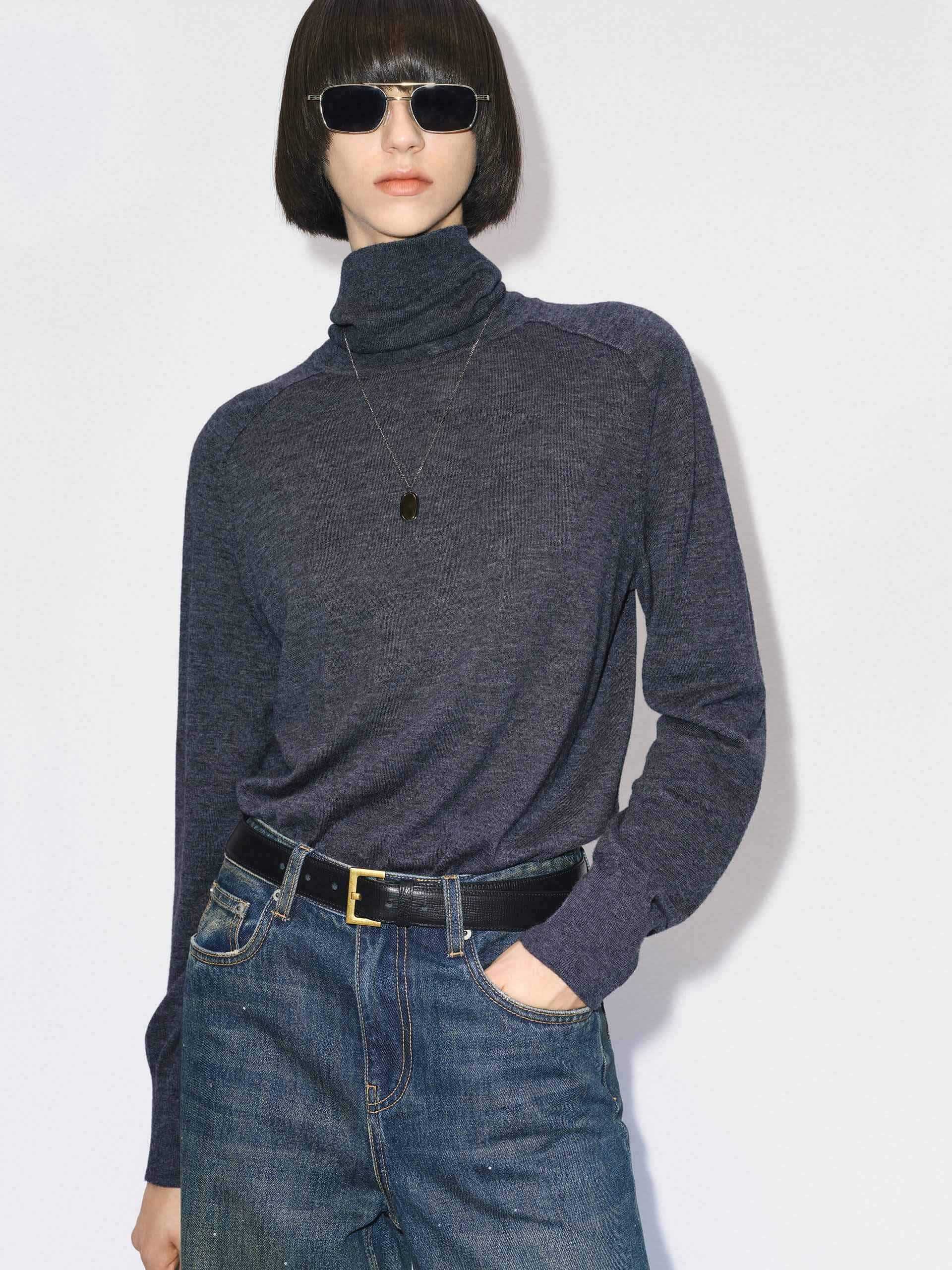 Turtleneck Wool Sweater - Image 9