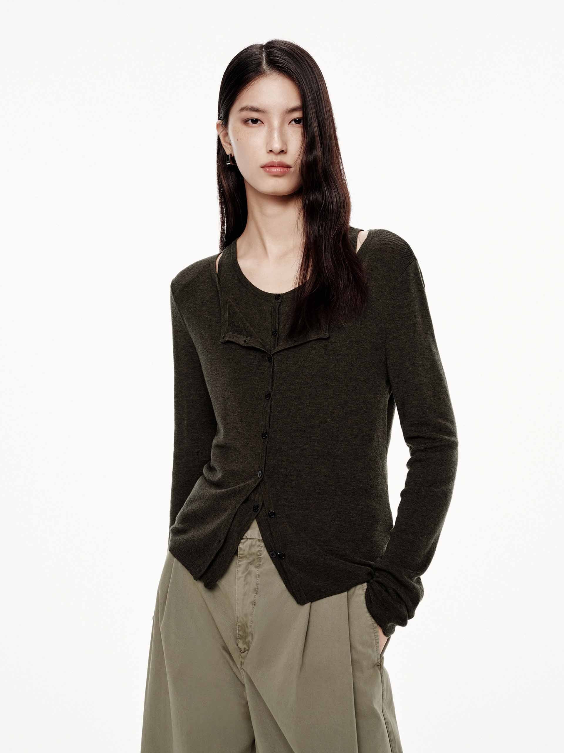 Two-piece Set Wool Cardigan - Image 9