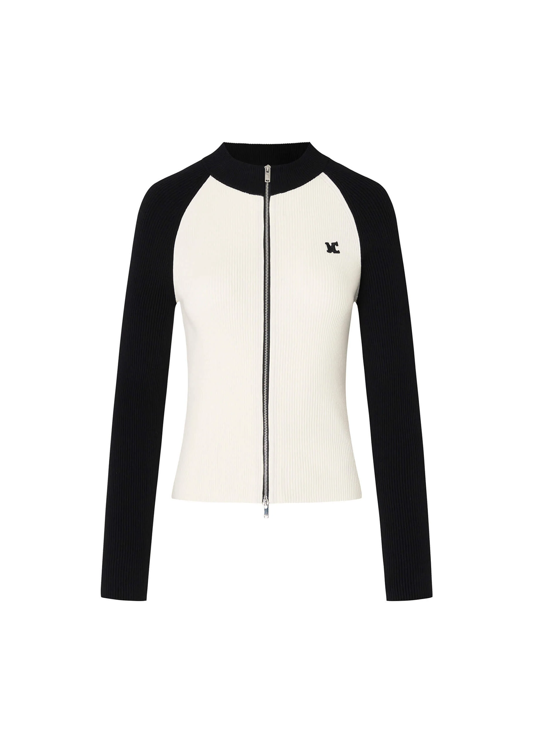 Two Tone Knit Cardigan - Image 16
