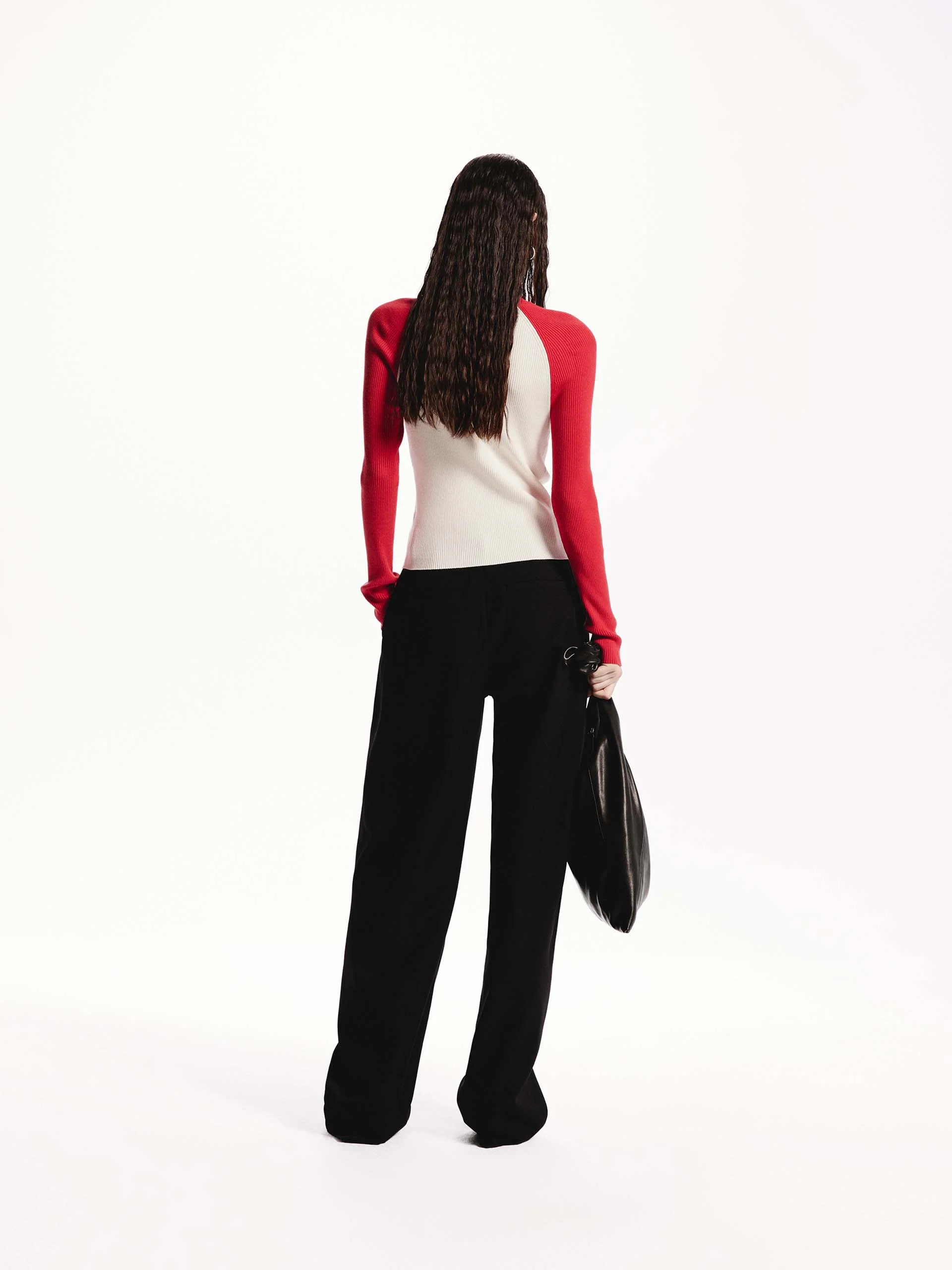 Two Tone Knit Cardigan - Image 19