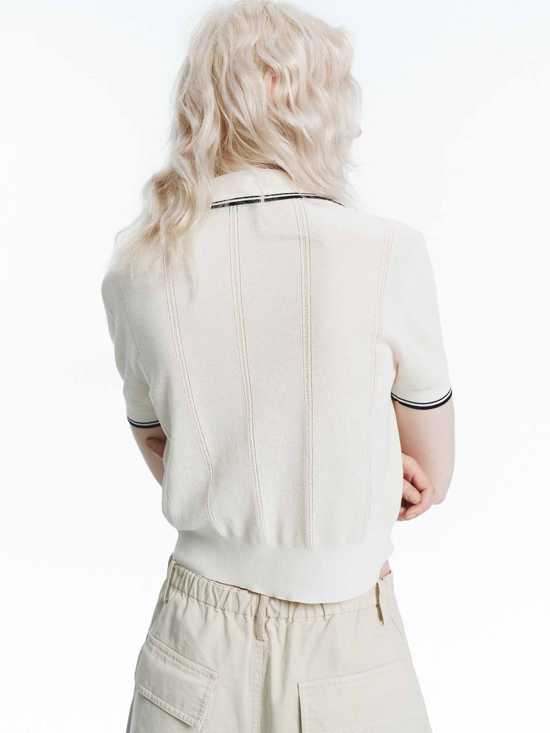 Two Way Zip Crop Cardigan - Image 10