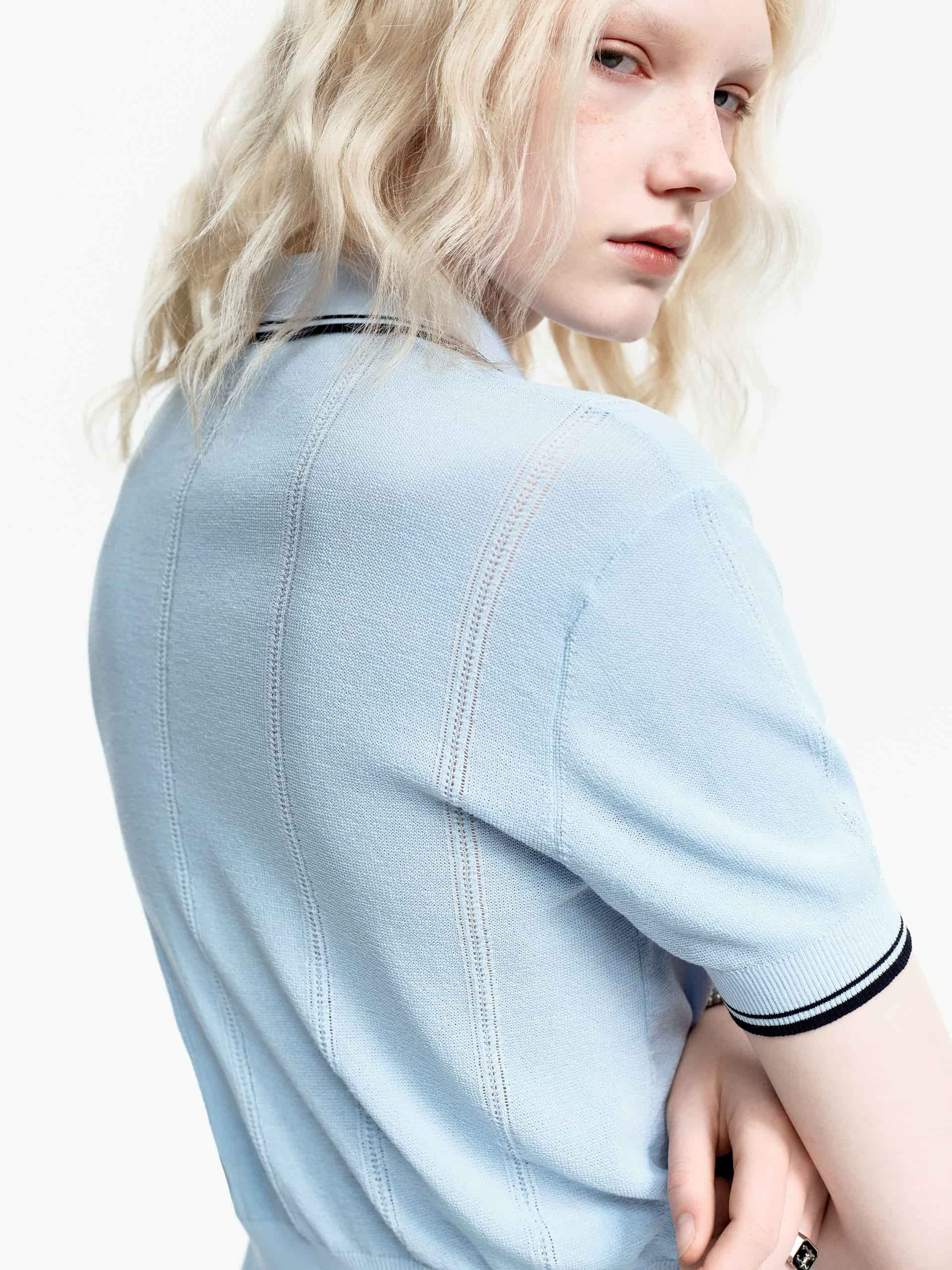 Two Way Zip Crop Cardigan - Image 5
