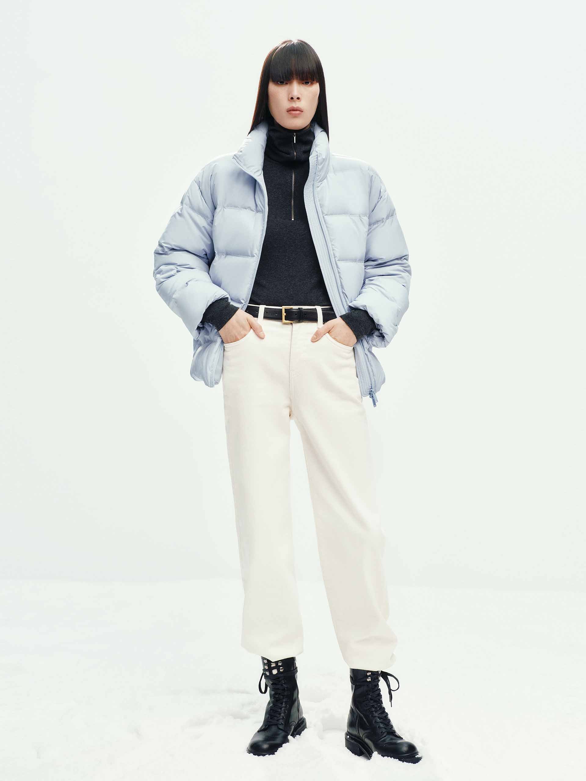 Two-way Zipper Down Jacket - Image 10