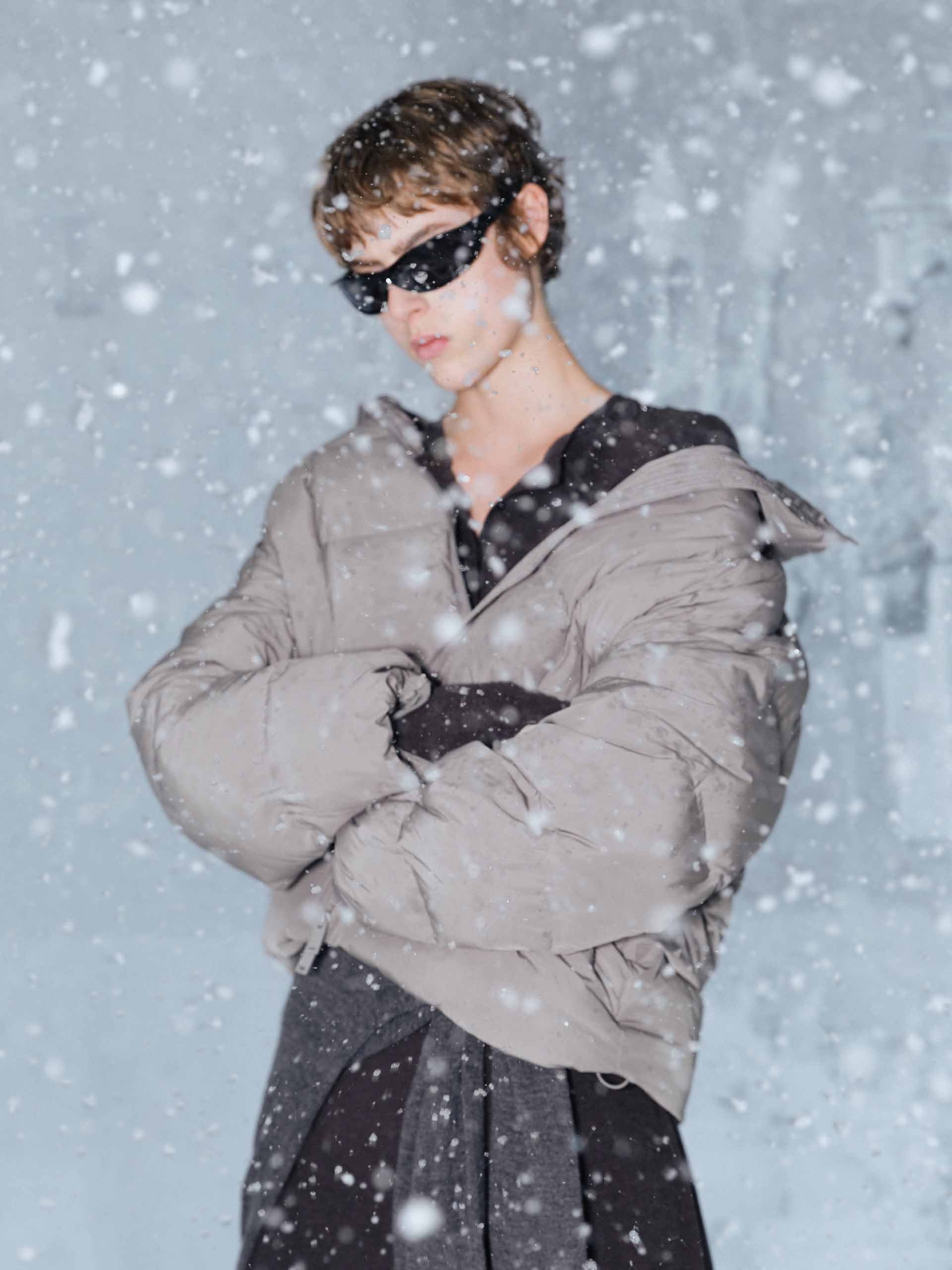 Two-way Zipper Down Jacket - Image 16