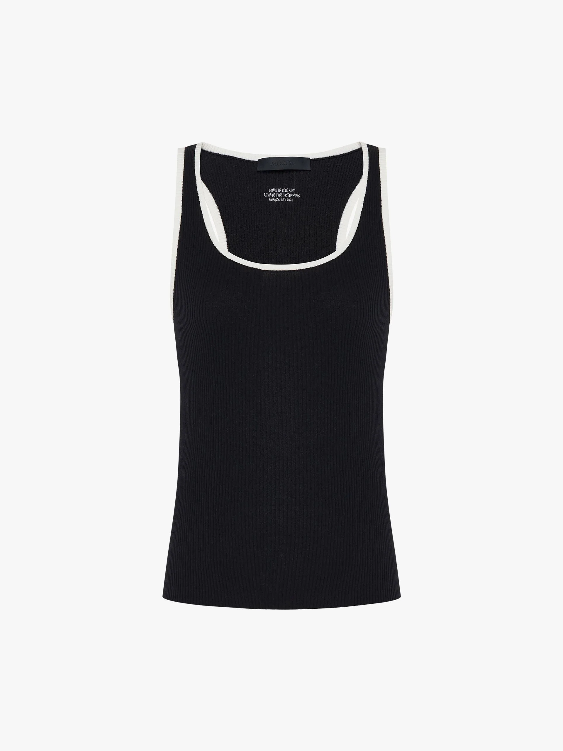 U-neck Contrast Tank - Image 12