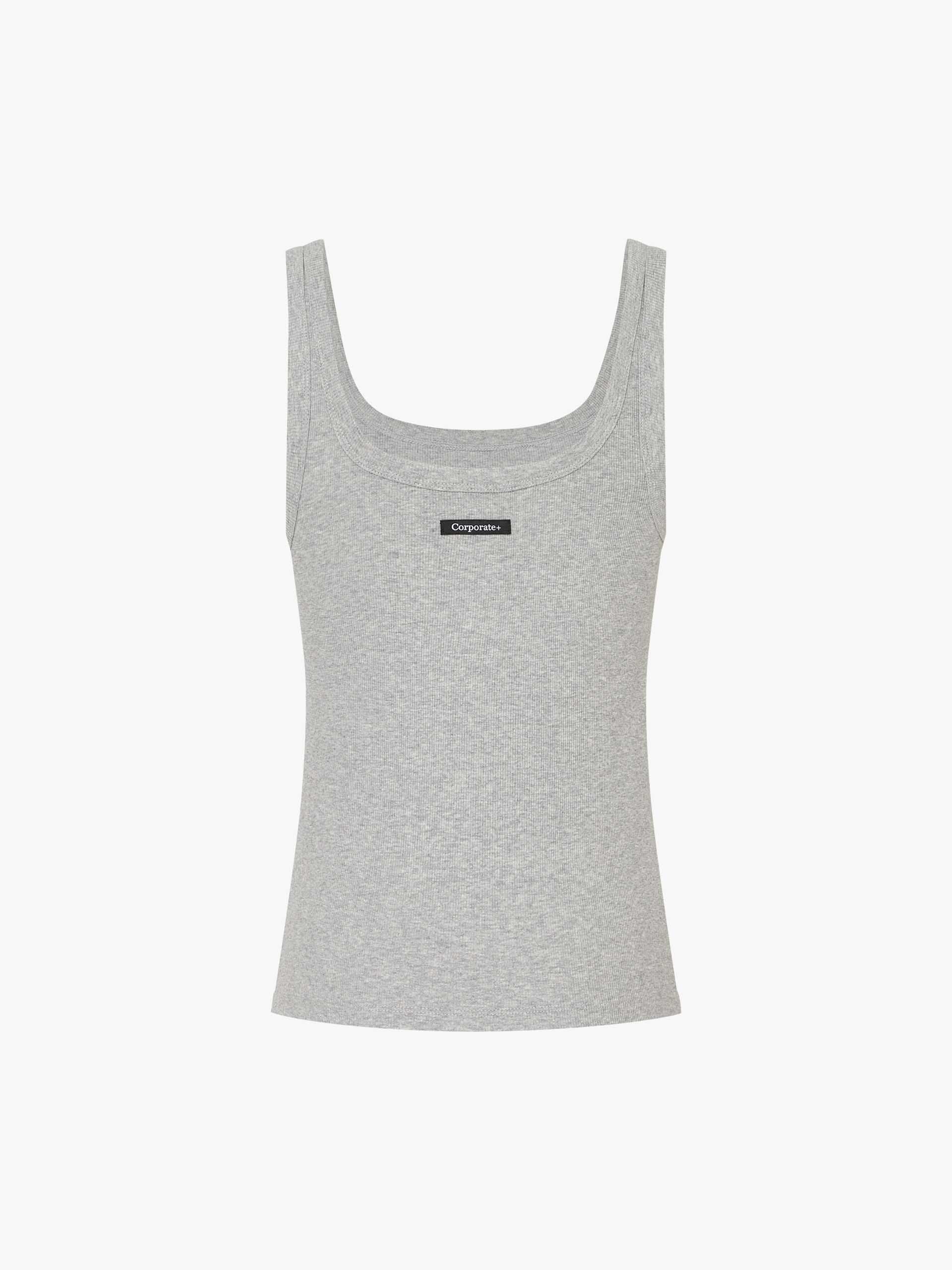 U-neck Cotton Blend Tank - Image 13