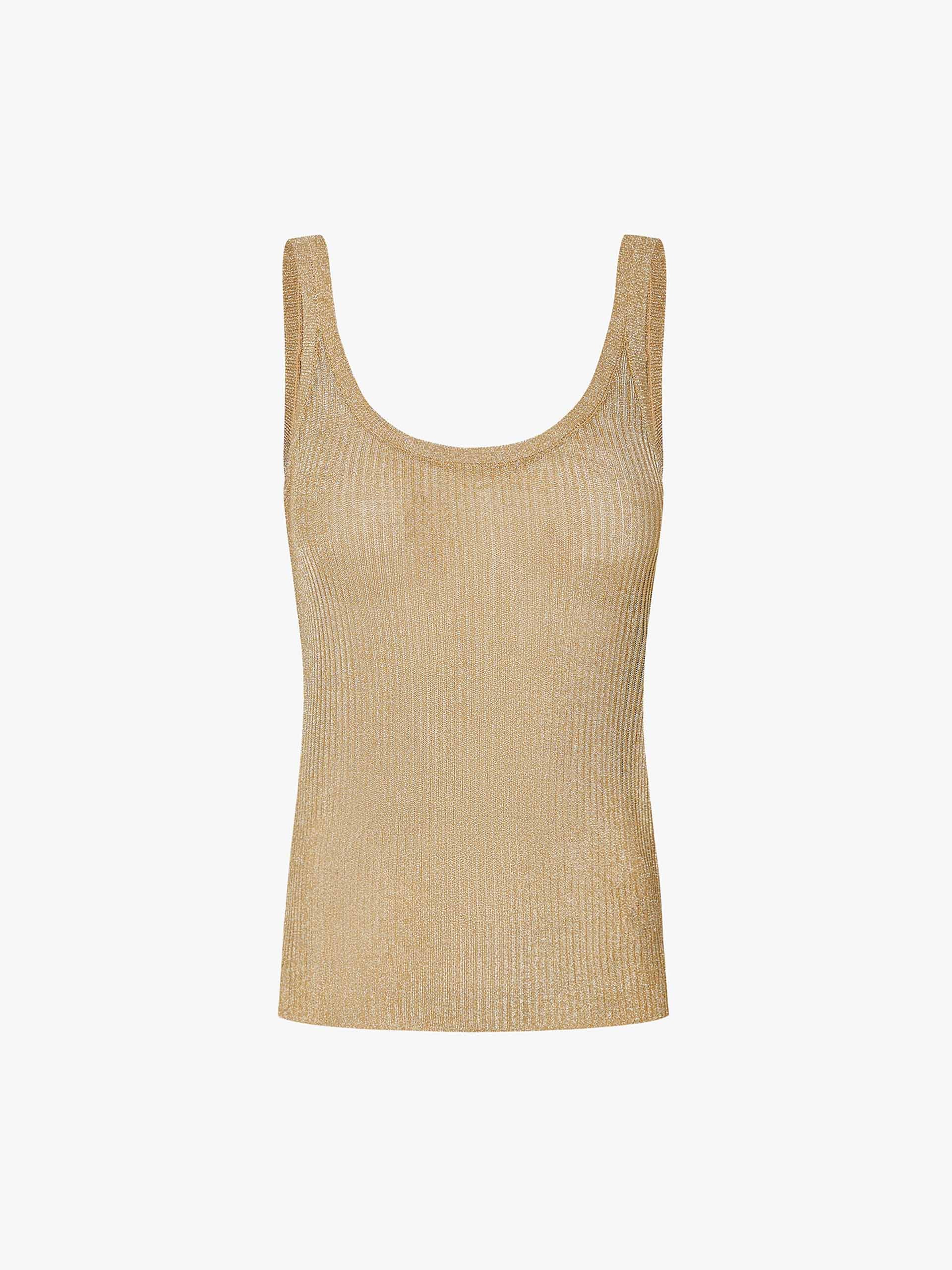 U-neck Metallic Tank Top - Image 5