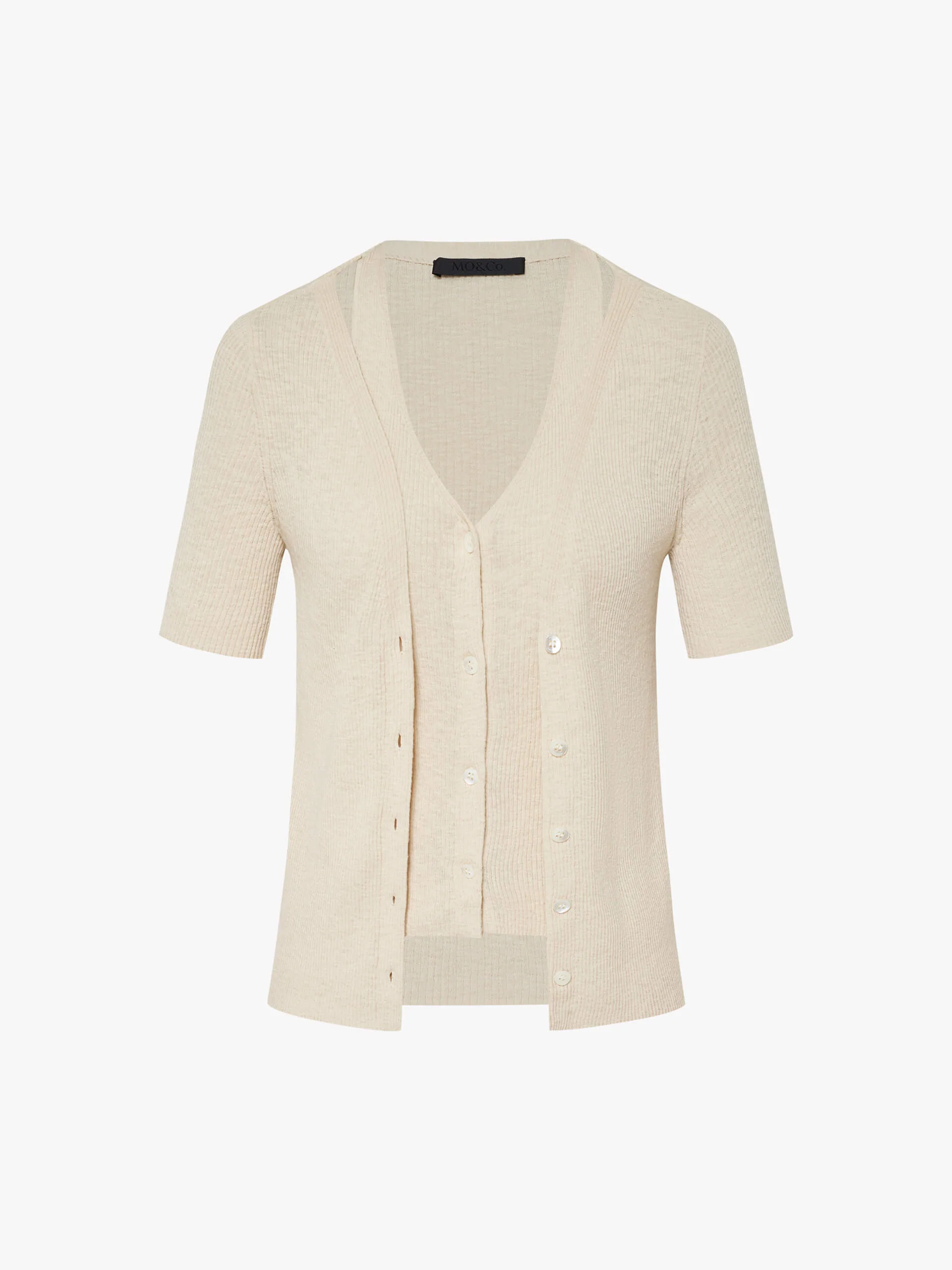 Undetachable Ribbed Knit Cardigan - Image 5