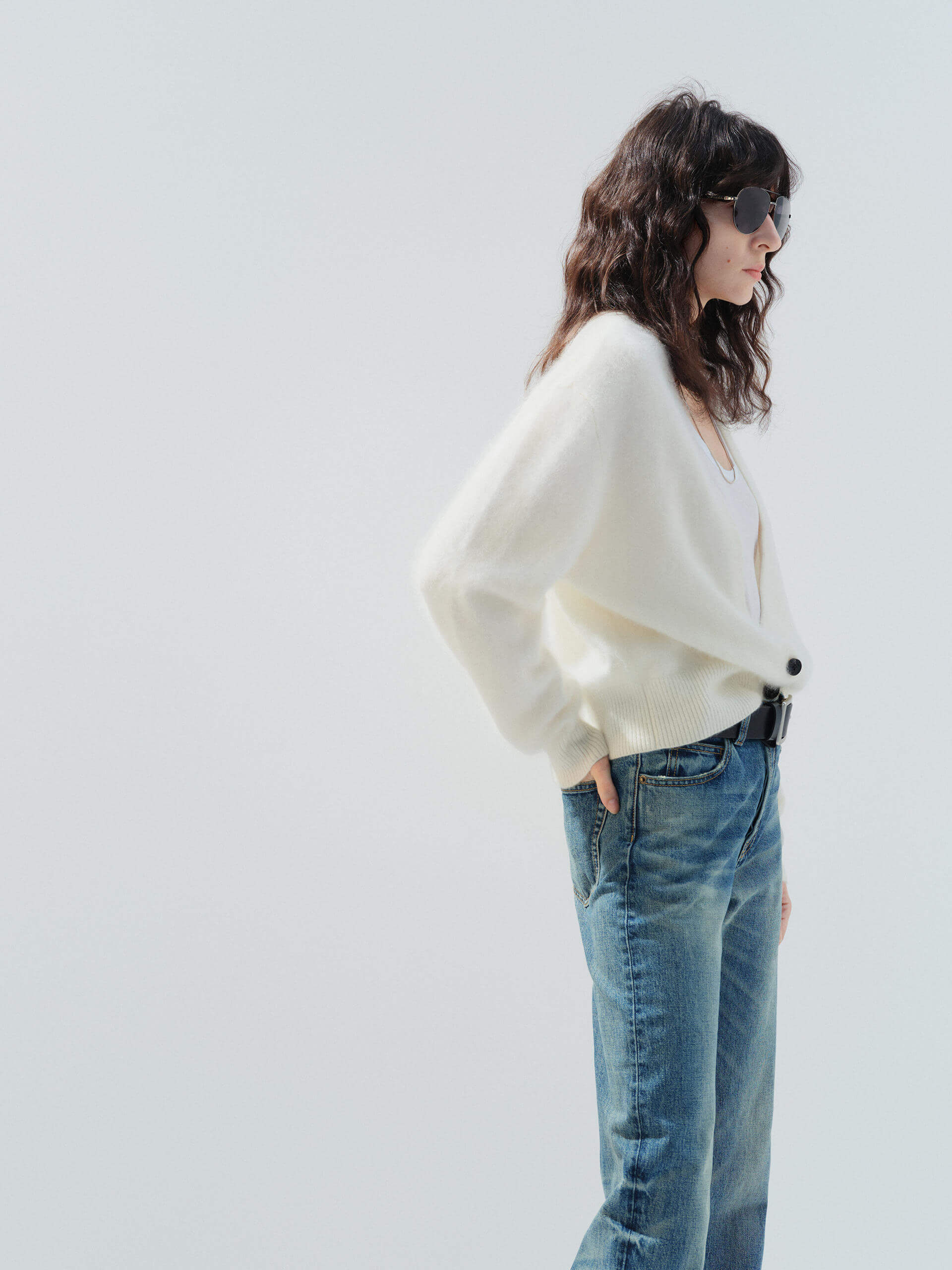 V-neck Cashmere Cardigan - Image 14