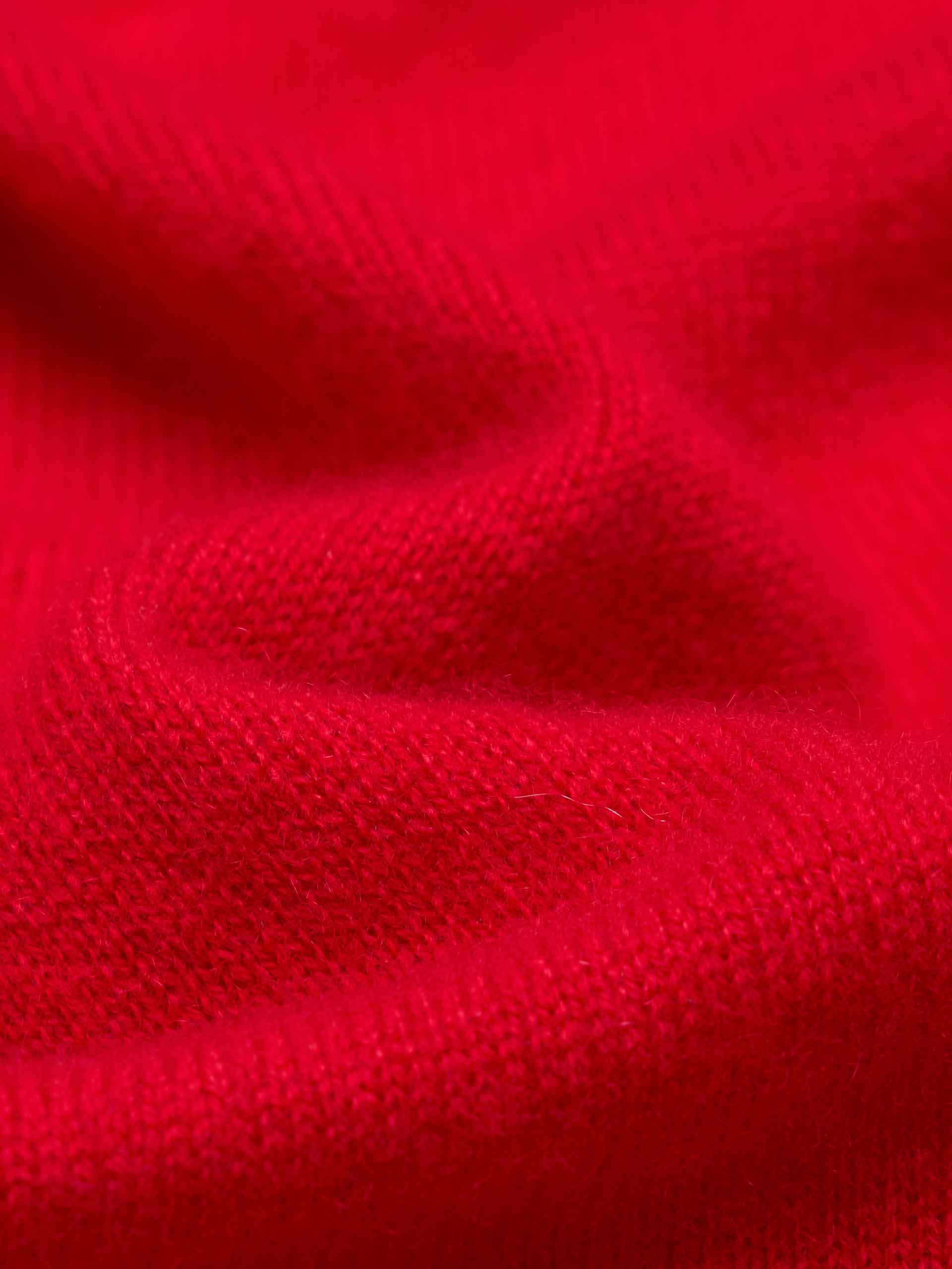 V-neck Cashmere Knit Cardigan - Image 4