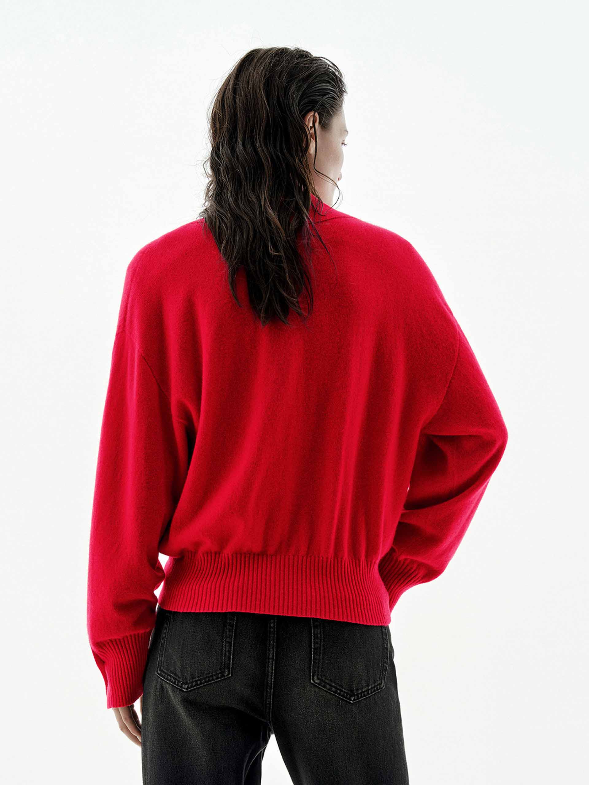 V-neck Cashmere Knit Cardigan - Image 6