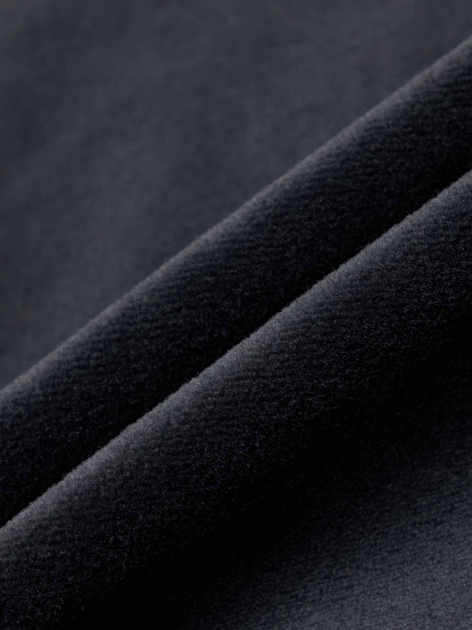 Velvet Drawstring Hooded Jacket - Image 4