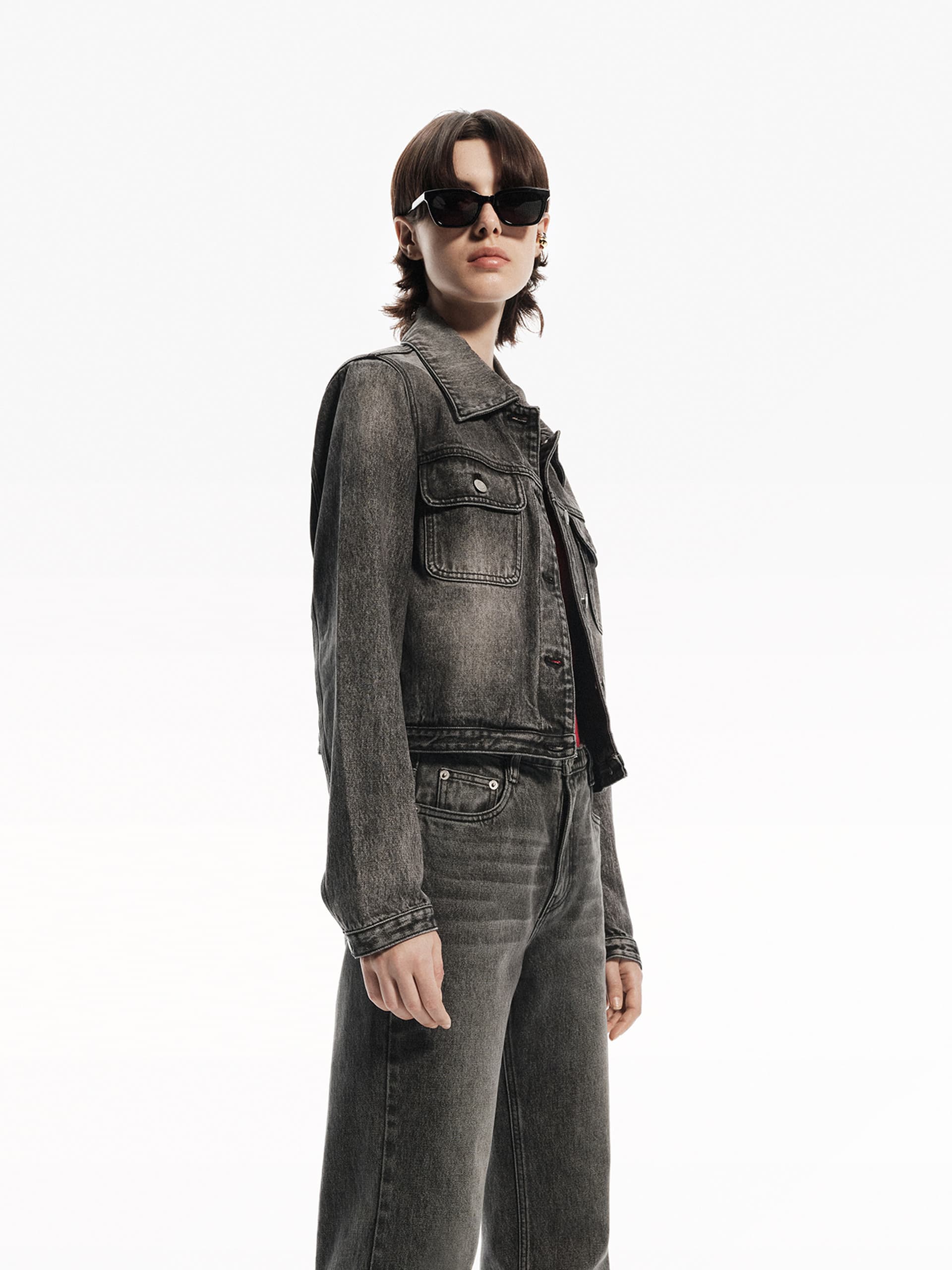 Vintage Cropped Jacket - Image 7