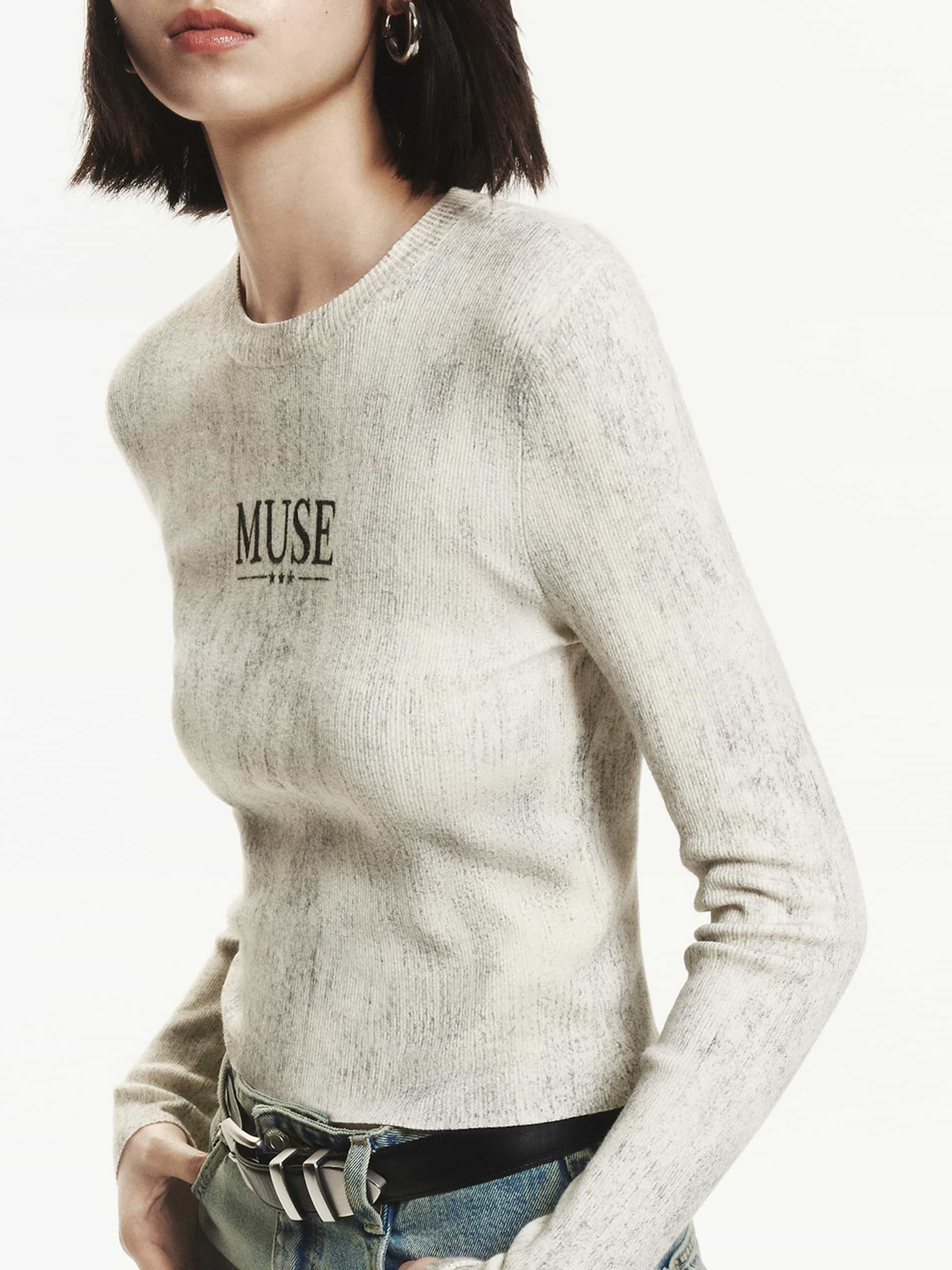 Vintage Knit Fitted Top - Image 2