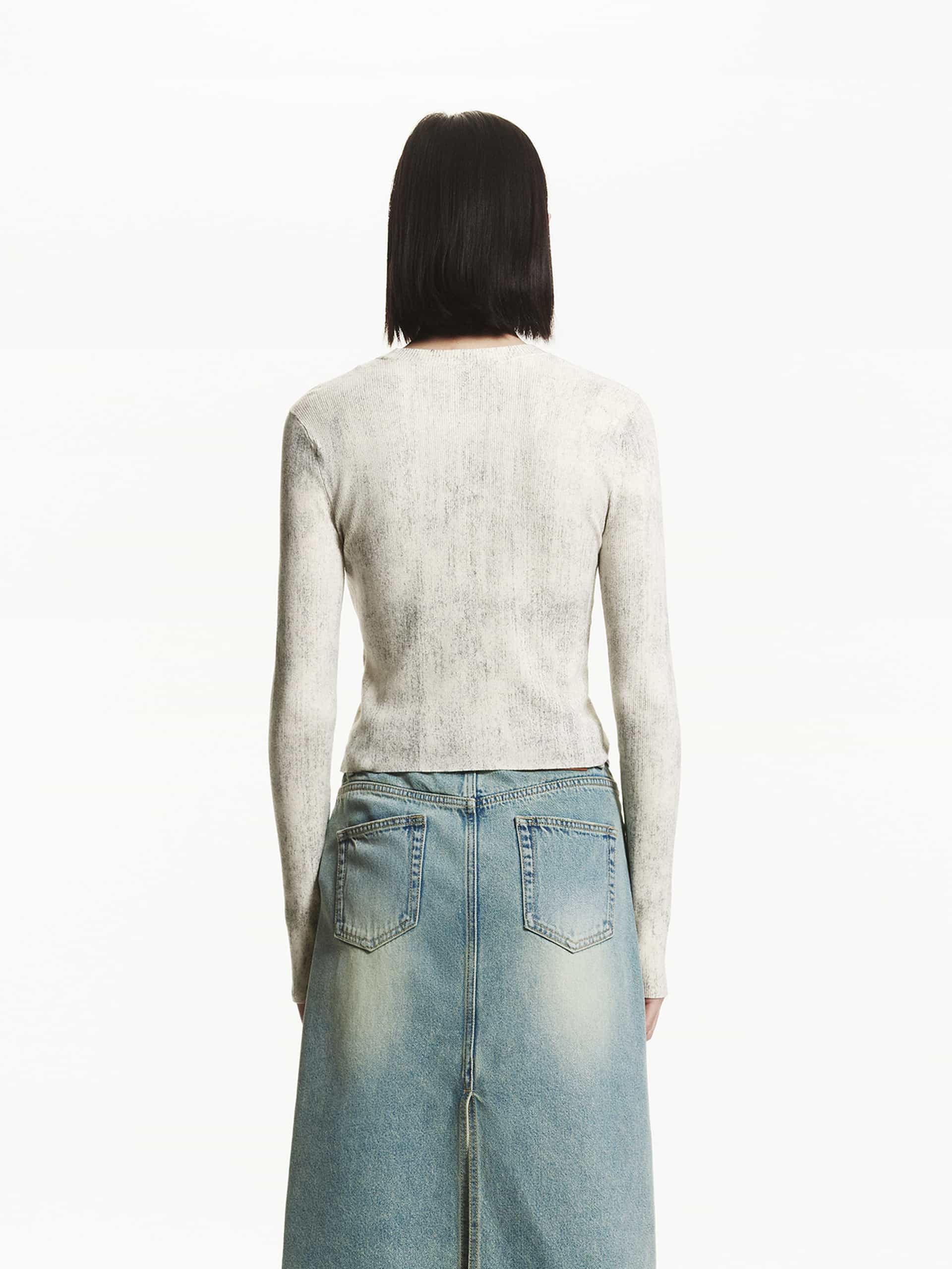 Vintage Knit Fitted Top - Image 3
