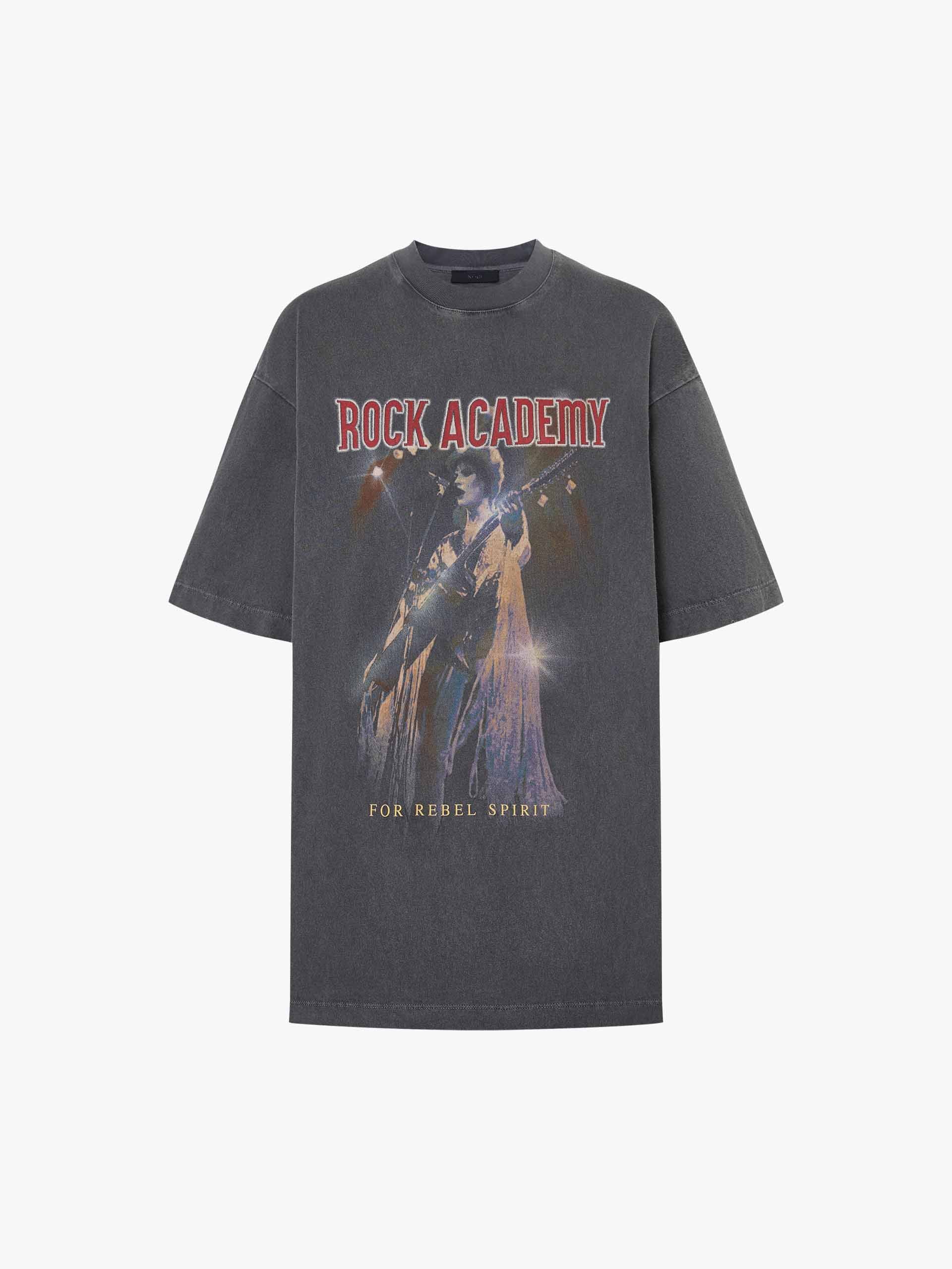 Vintage Rock Printed Cotton T-shirt - Image 5